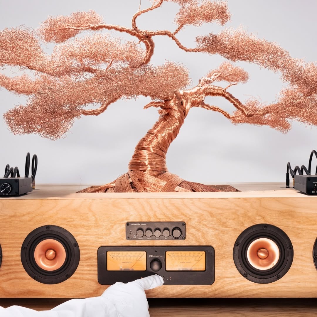 Daniel Arsham's Monumental Bonsai Speaker Featuring Fosi Audio