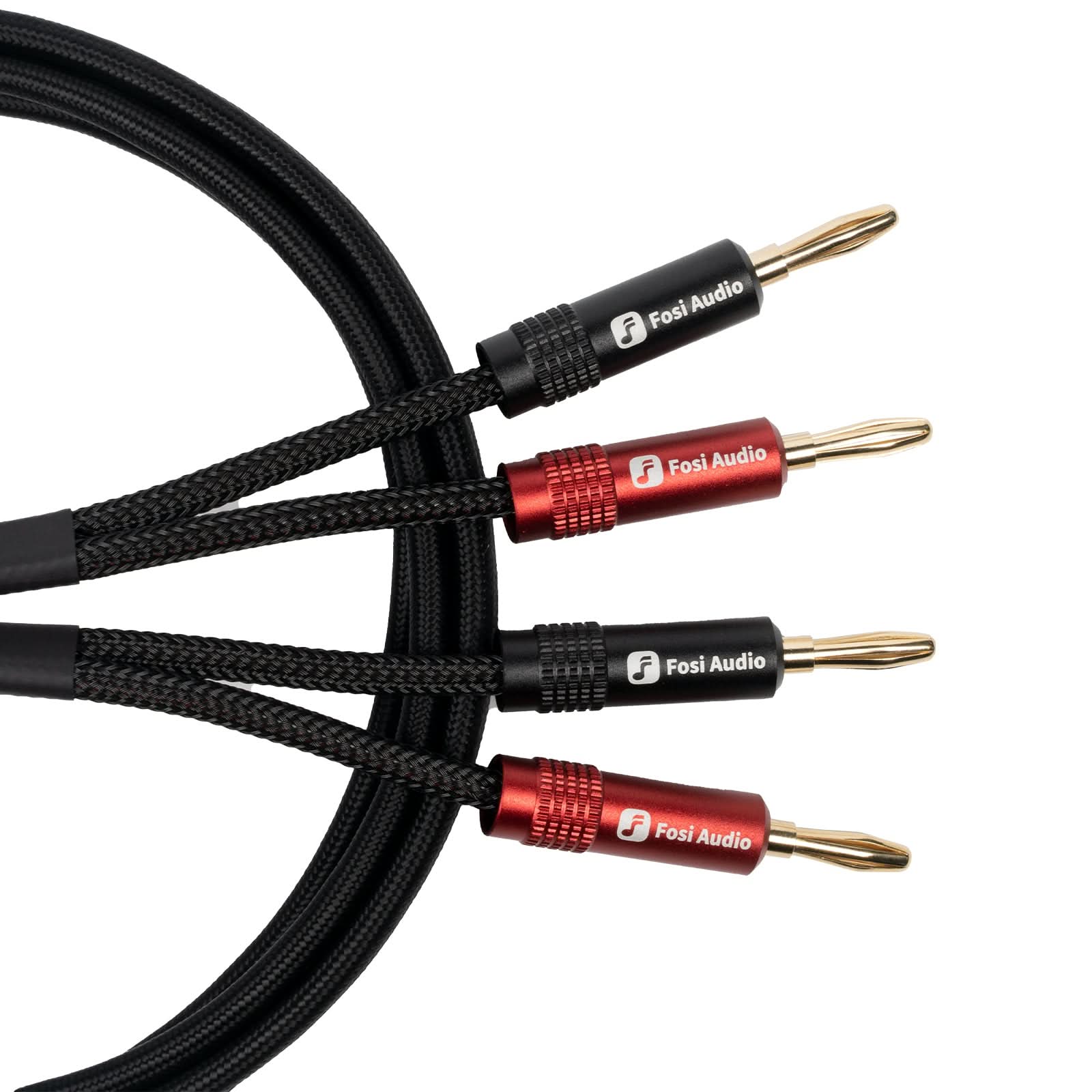 Fosi Audio Oxygen-Free Copper Speaker Cables(2 Pairs)