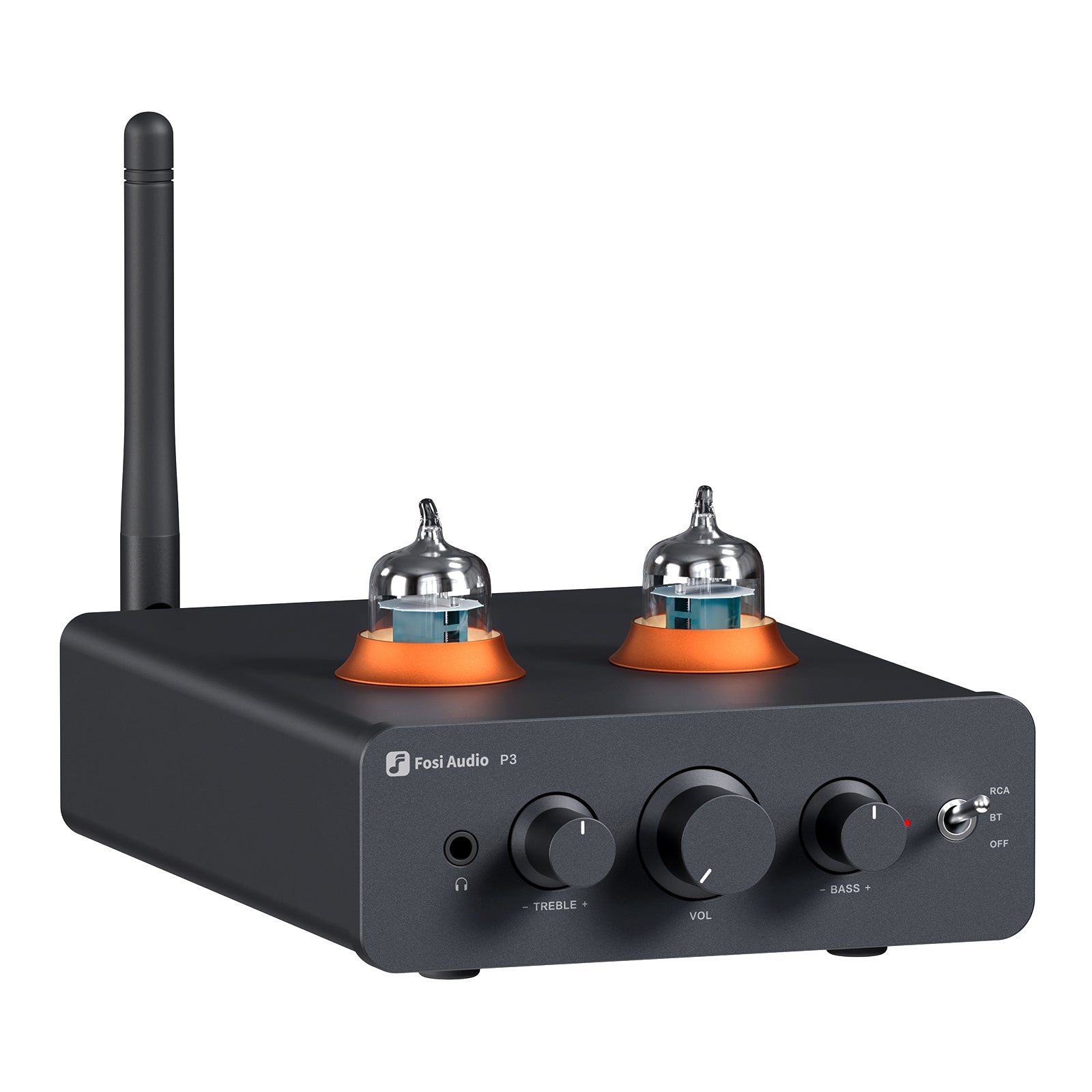 Fosi Audio P3 Tube Preamp with Bluetooth 5.1 Bass & Treble