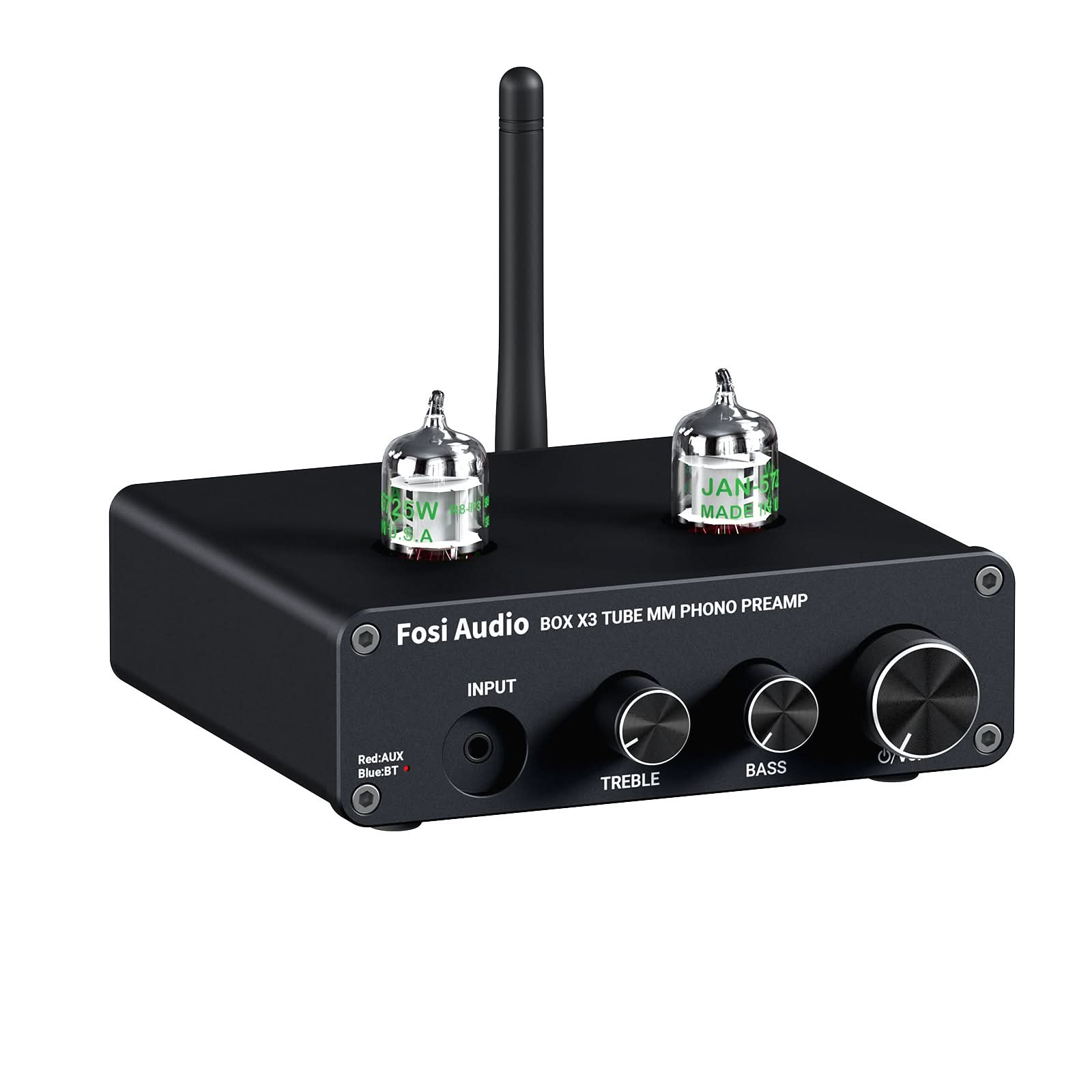 Fosi Audio Box X3 Bluetooth Phono Preamp for Turntable Phonograph Preamplifier With 5725 Vacuum Tube - Fosi Audio
