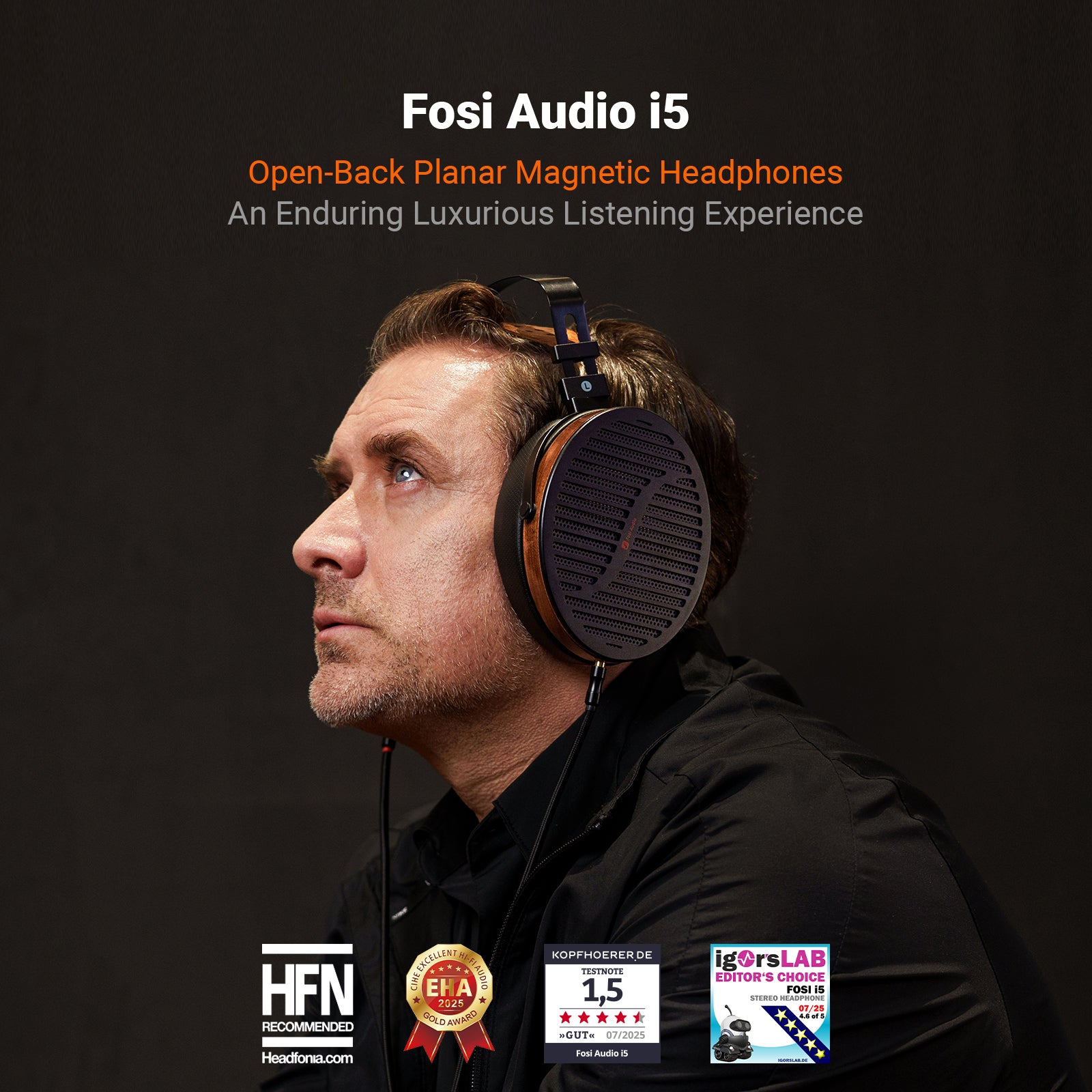 Fosi Audio i5 Open-Back Planar Magnetic Headphones