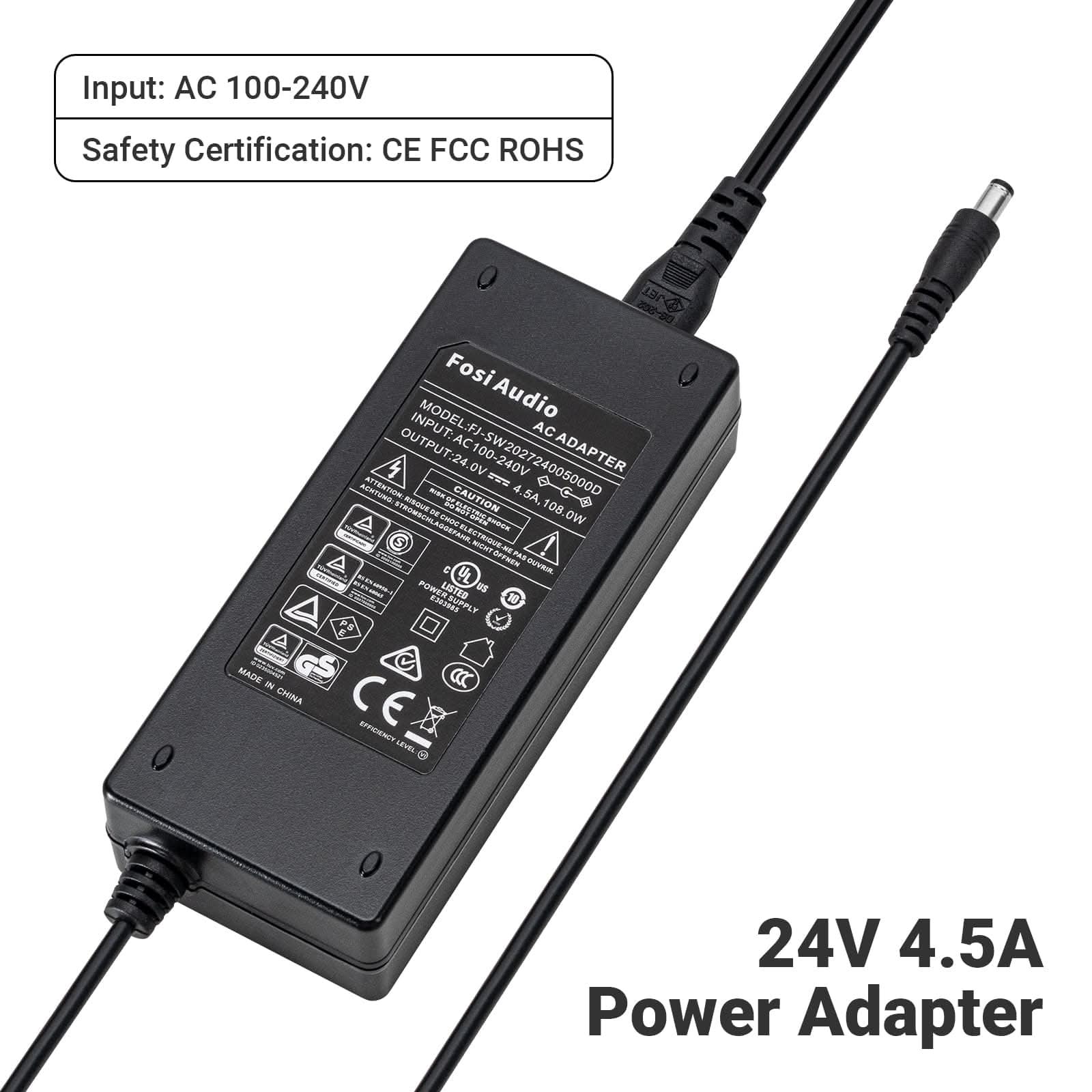 Fosi Audio 16V 1A & 24V 4.5A Power supply