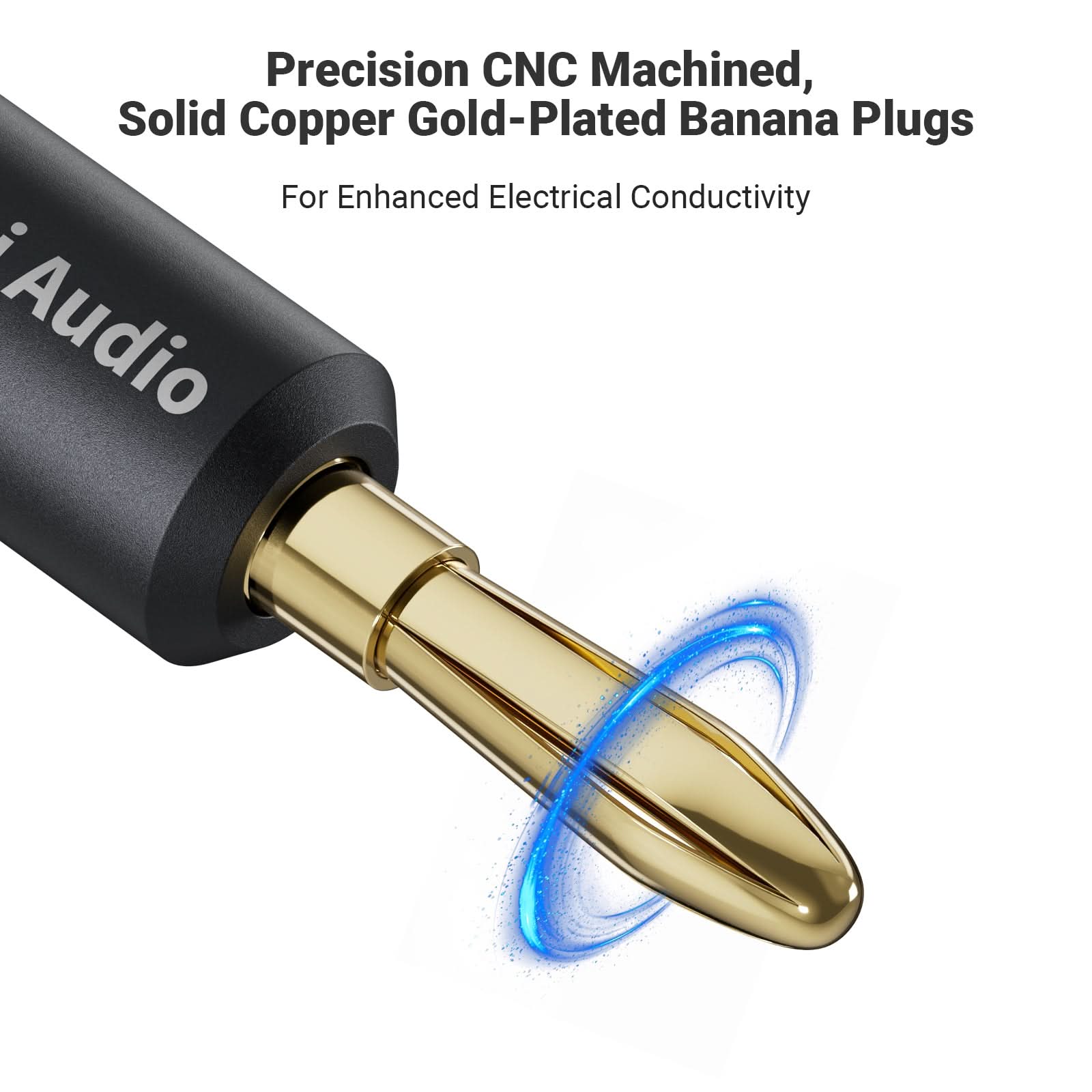 Fosi Audio Oxygen-Free Copper Speaker Cables(2 Pairs)