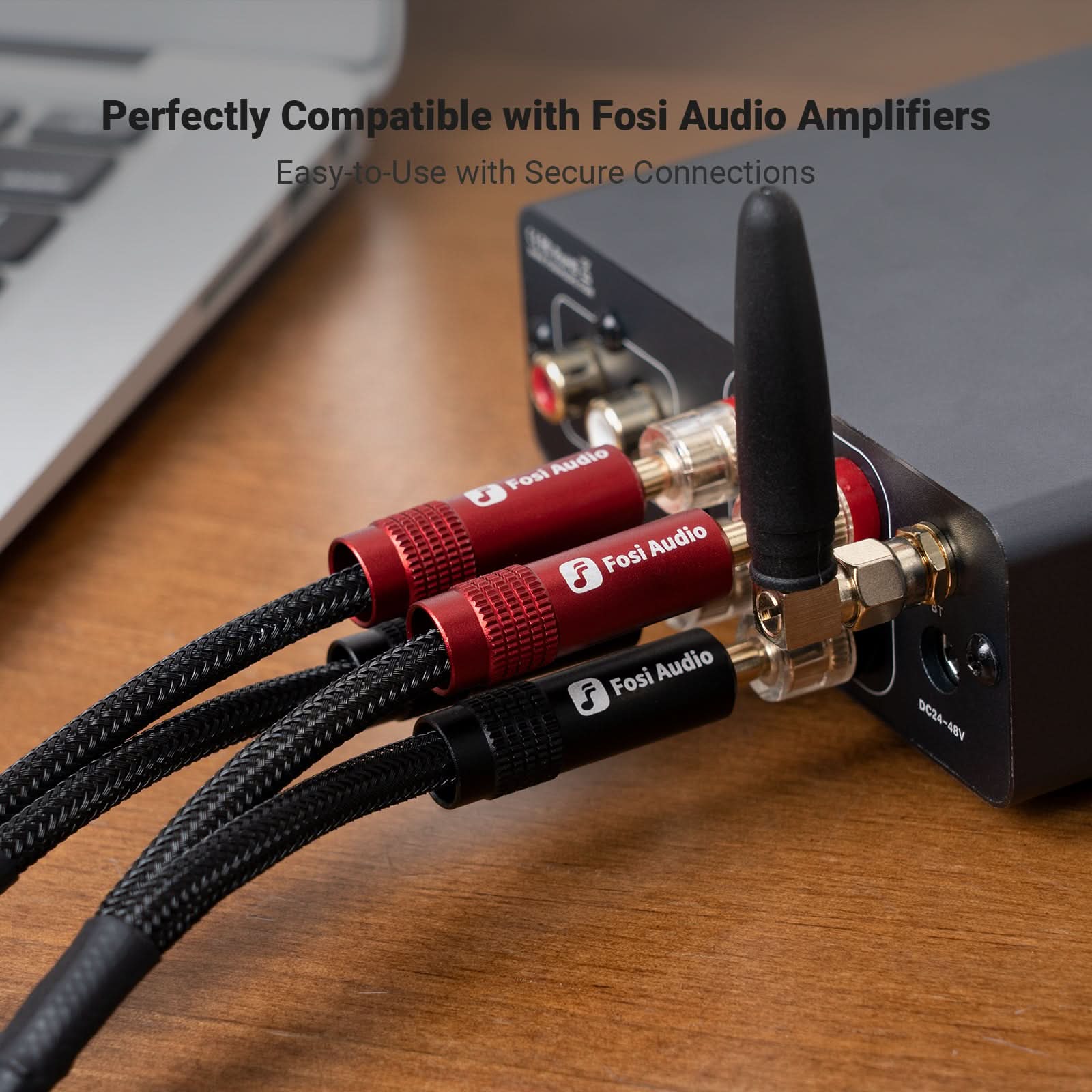 Fosi Audio Speaker Banana Plugs 2 Pairs / 4 pcs