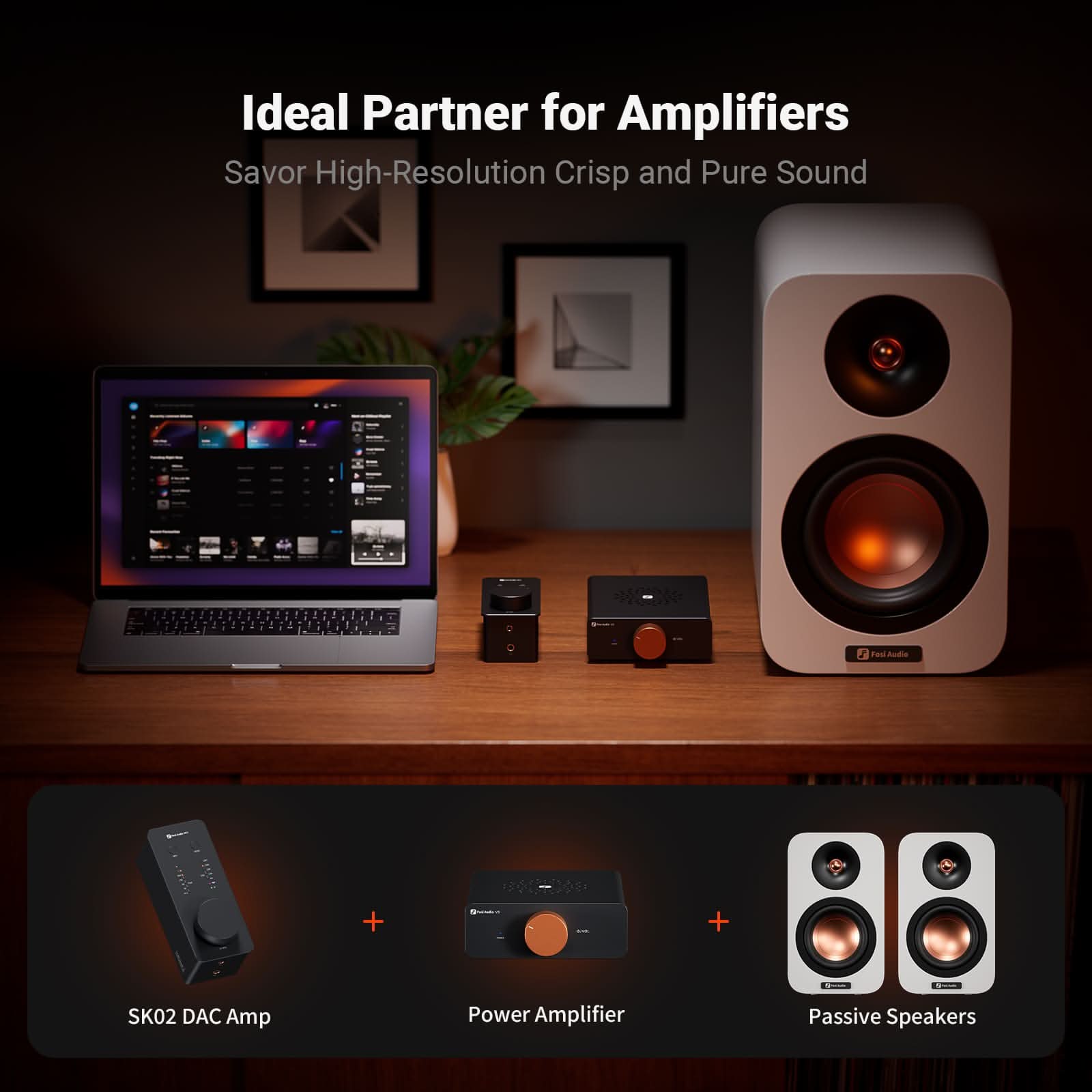 Fosi Audio SK02 Desktop DAC/Headphone Amp - Fosi Audio
