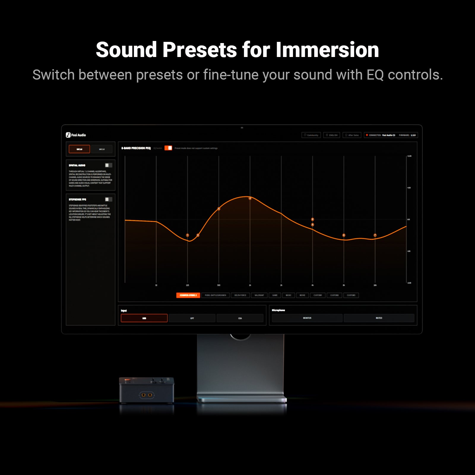 Fosi Audio C3 Gaming Sound Card & DAC/Amp