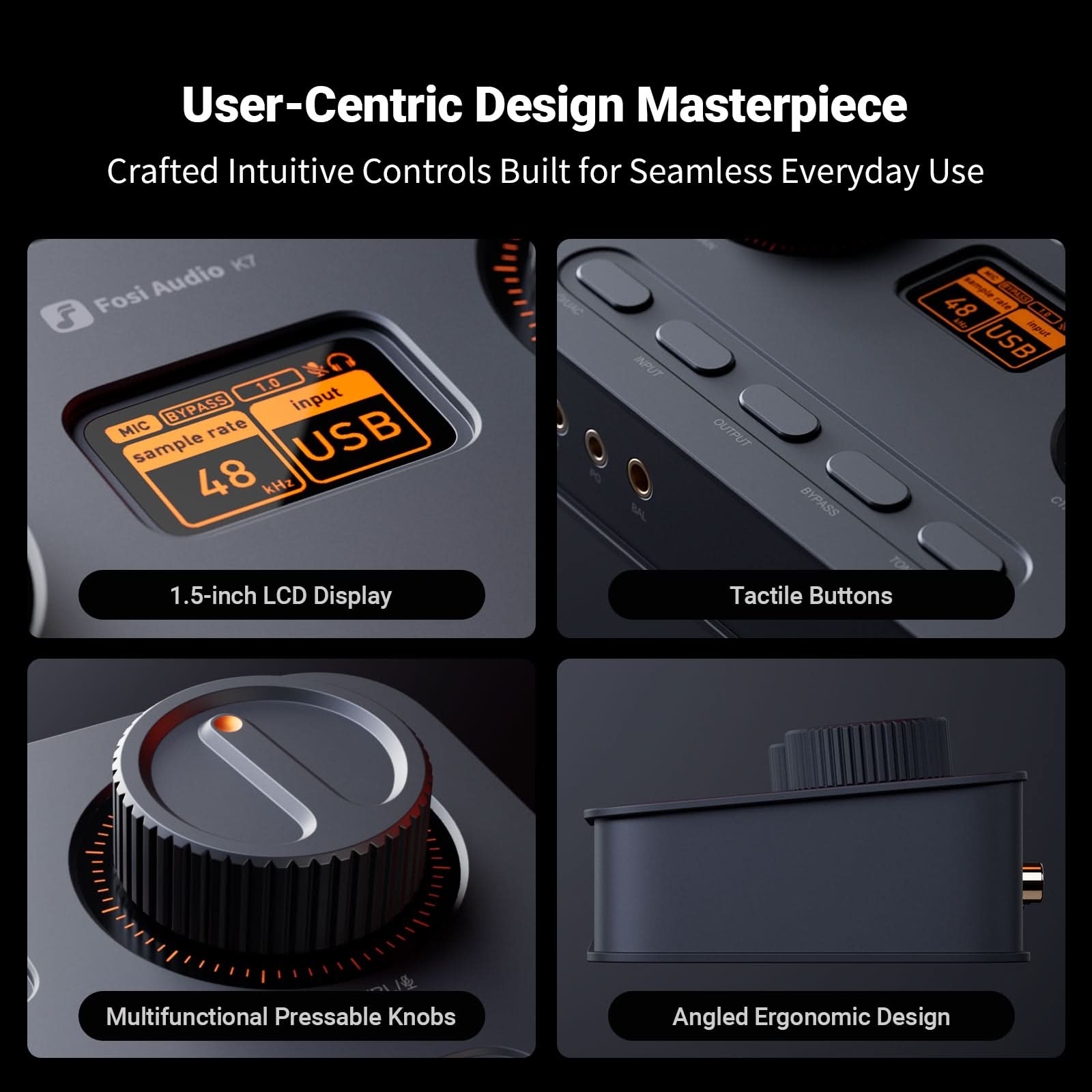 Fosi Audio K7 Desktop DAC Headphone Amplifier - Fosi Audio