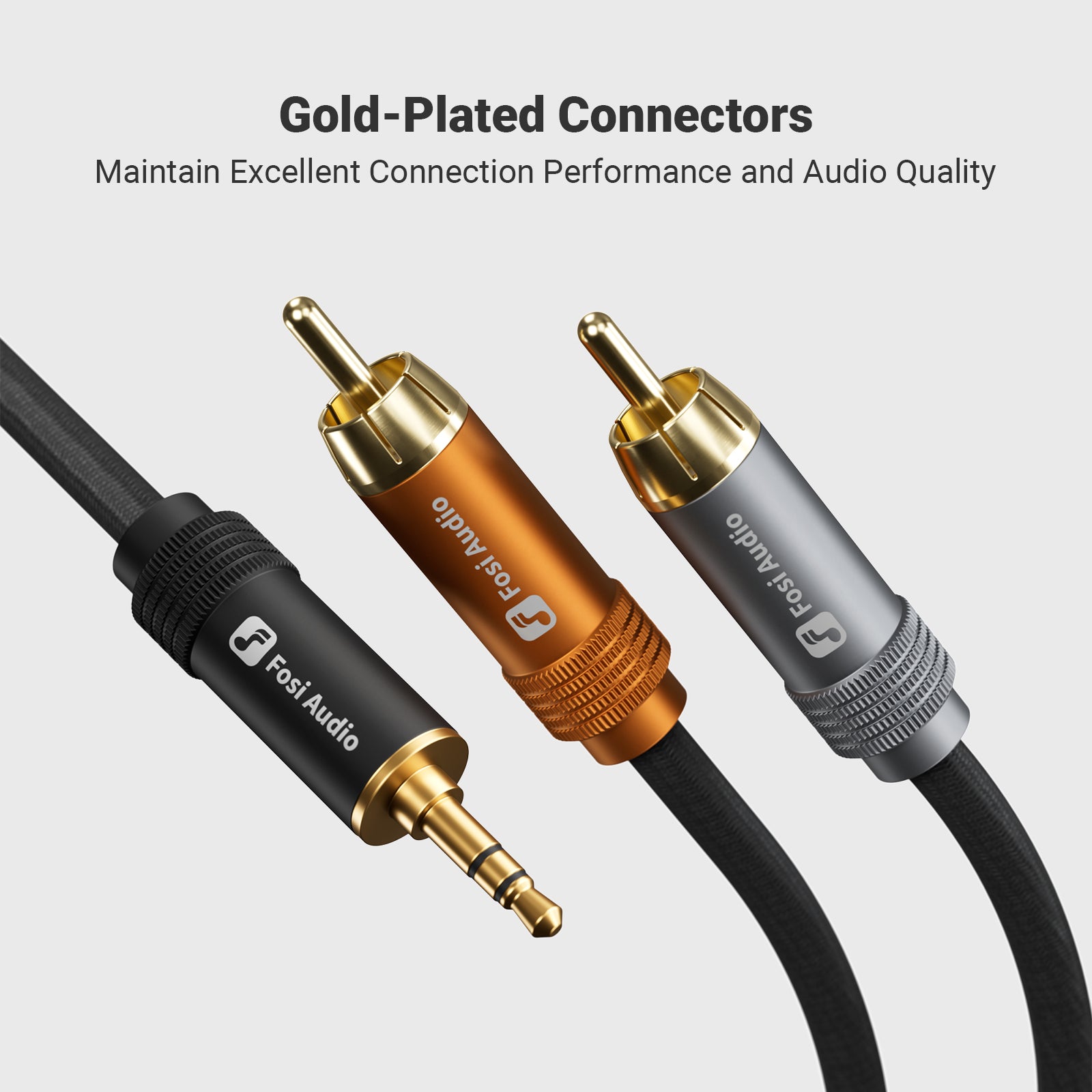 Fosi Audio 3.5 mm to Dual RCA cable