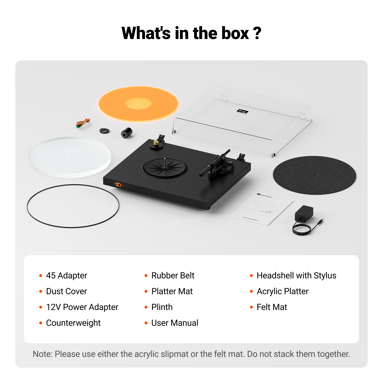 Fosi Audio Luna3 Turntable