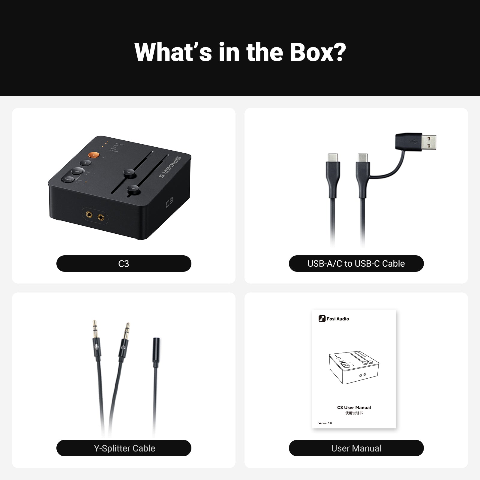 Fosi Audio C3 Gaming Sound Card & DAC/Amp