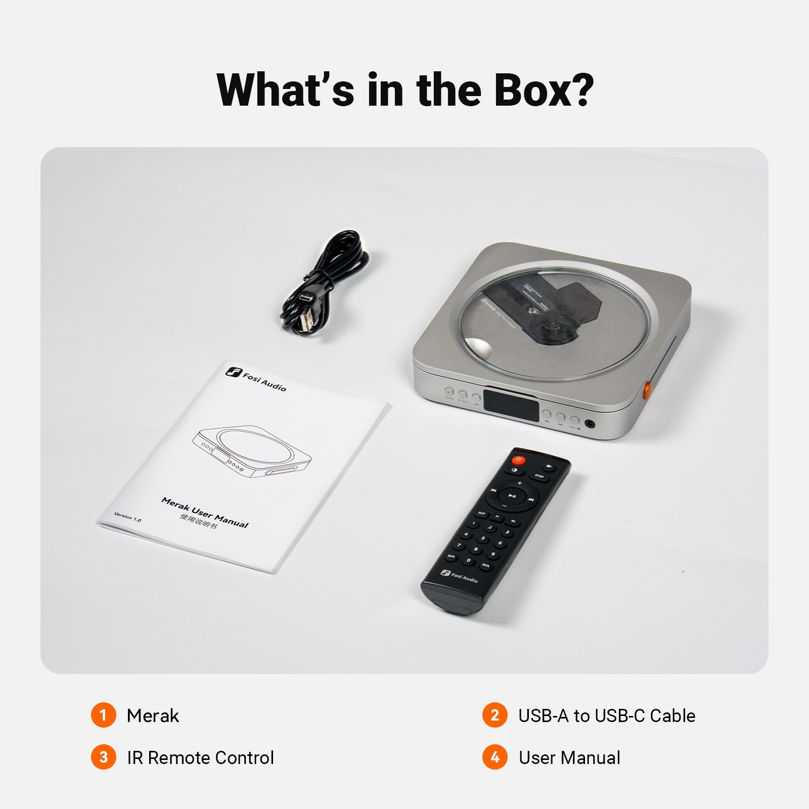 Fosi Audio Merak CD Player