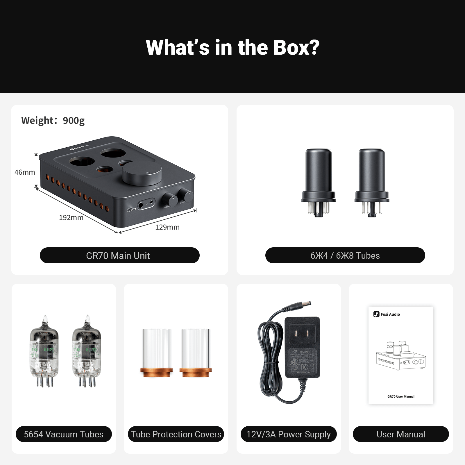 Fosi Audio GR70 Tube Headphone Amp - Fosi Audio
