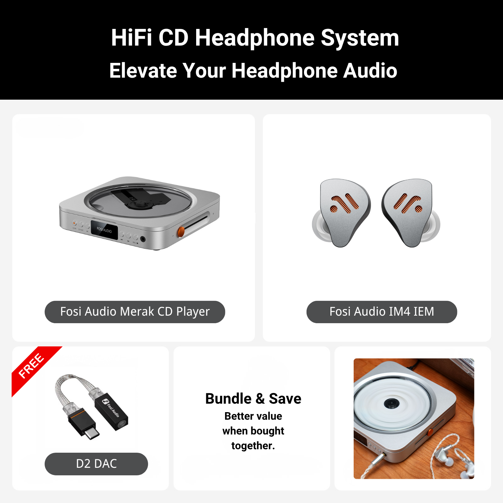 Fosi Audio Merak CD Player