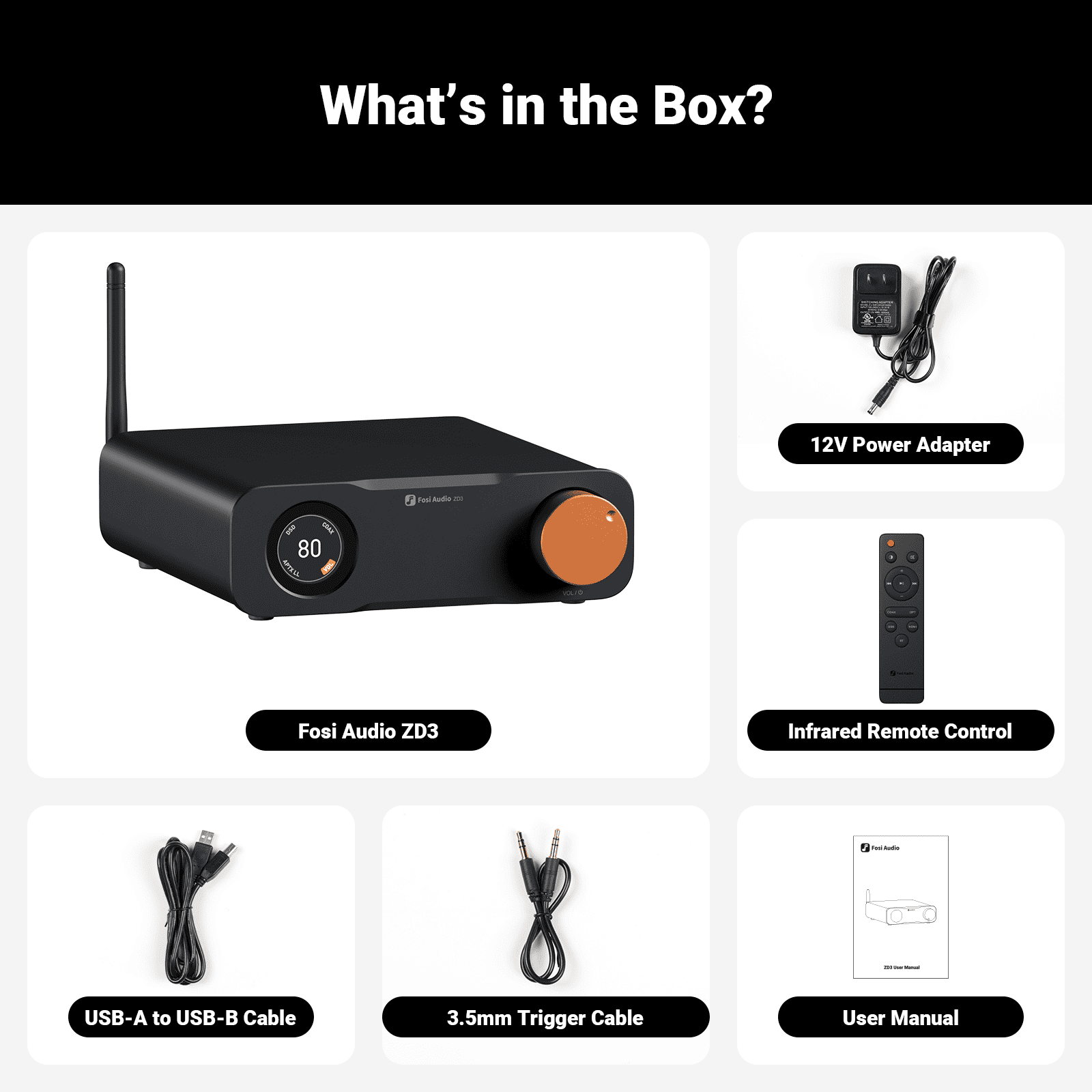 Fosi Audio ZD3 Fully Balanced Desktop DAC