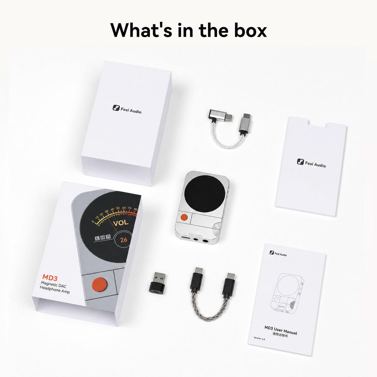 Fosi Audio MD3 MagDac Portable DAC & Headphone Amplifier