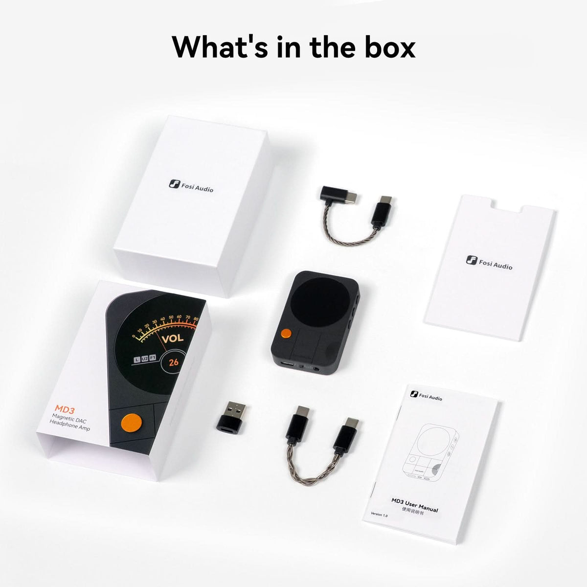 Fosi Audio MD3 MagDac Portable DAC & Headphone Amplifier