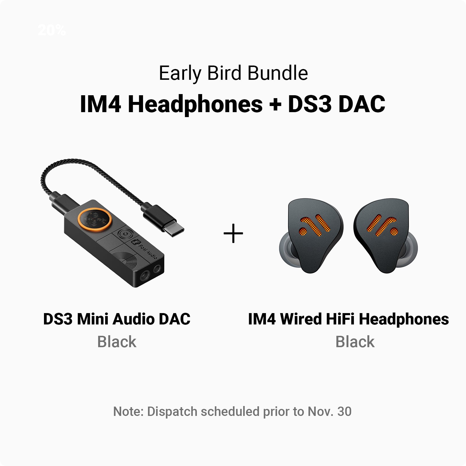 Fosi Audio DS3 Portable Dac Headphone Amp