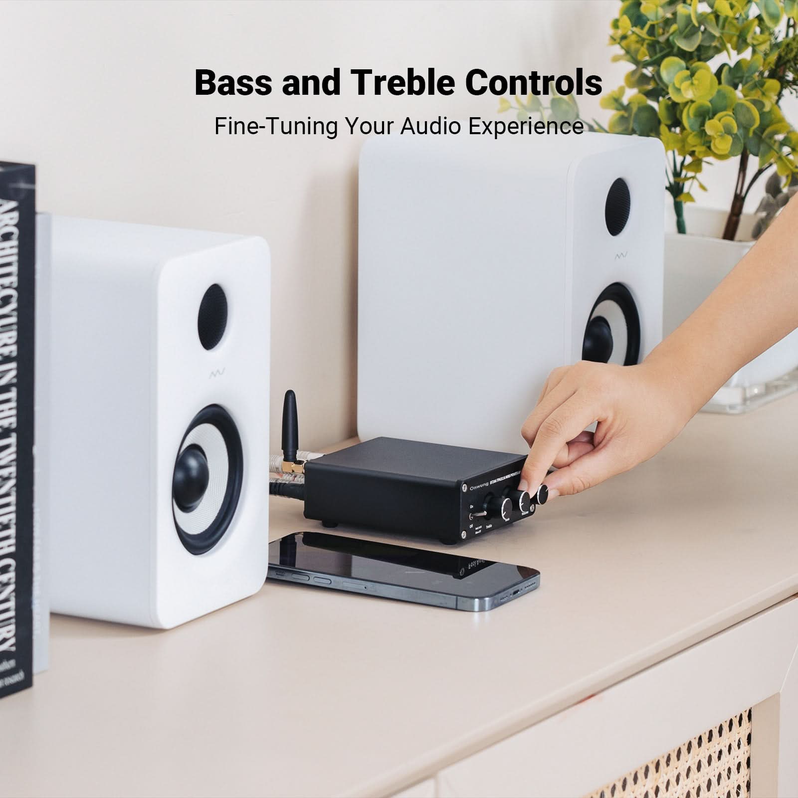 Onwung BT20A Bluetooth Stereo Amplifier - Fosi Audio