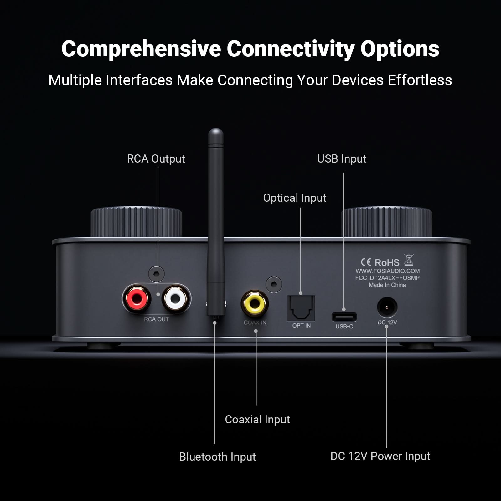 Fosi Audio K7 Desktop DAC Headphone Amplifier - Fosi Audio