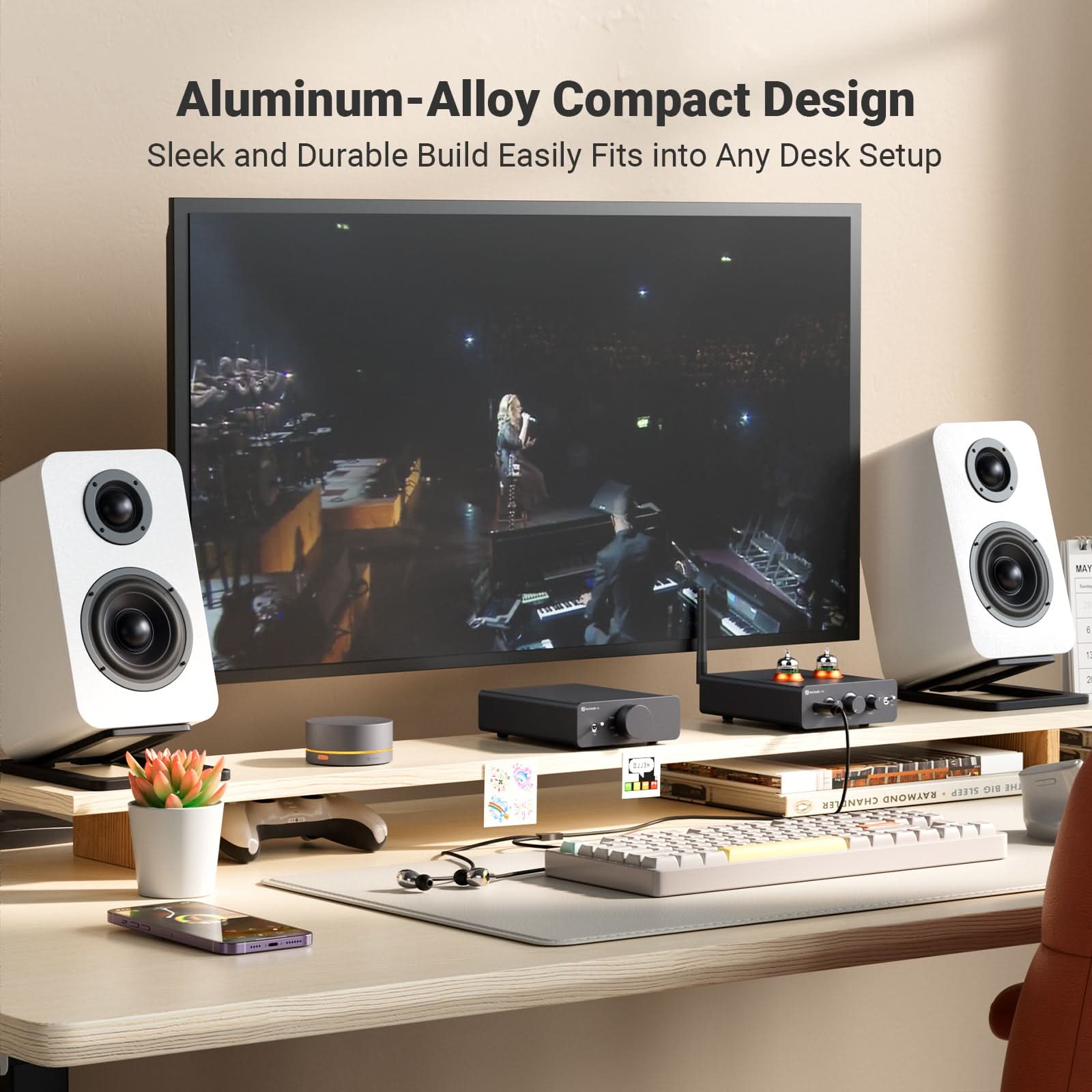 Fosi Audio Q6 Mini Desktop DAC for Home Stereo Amplifier and Headphone Amp - Fosi Audio