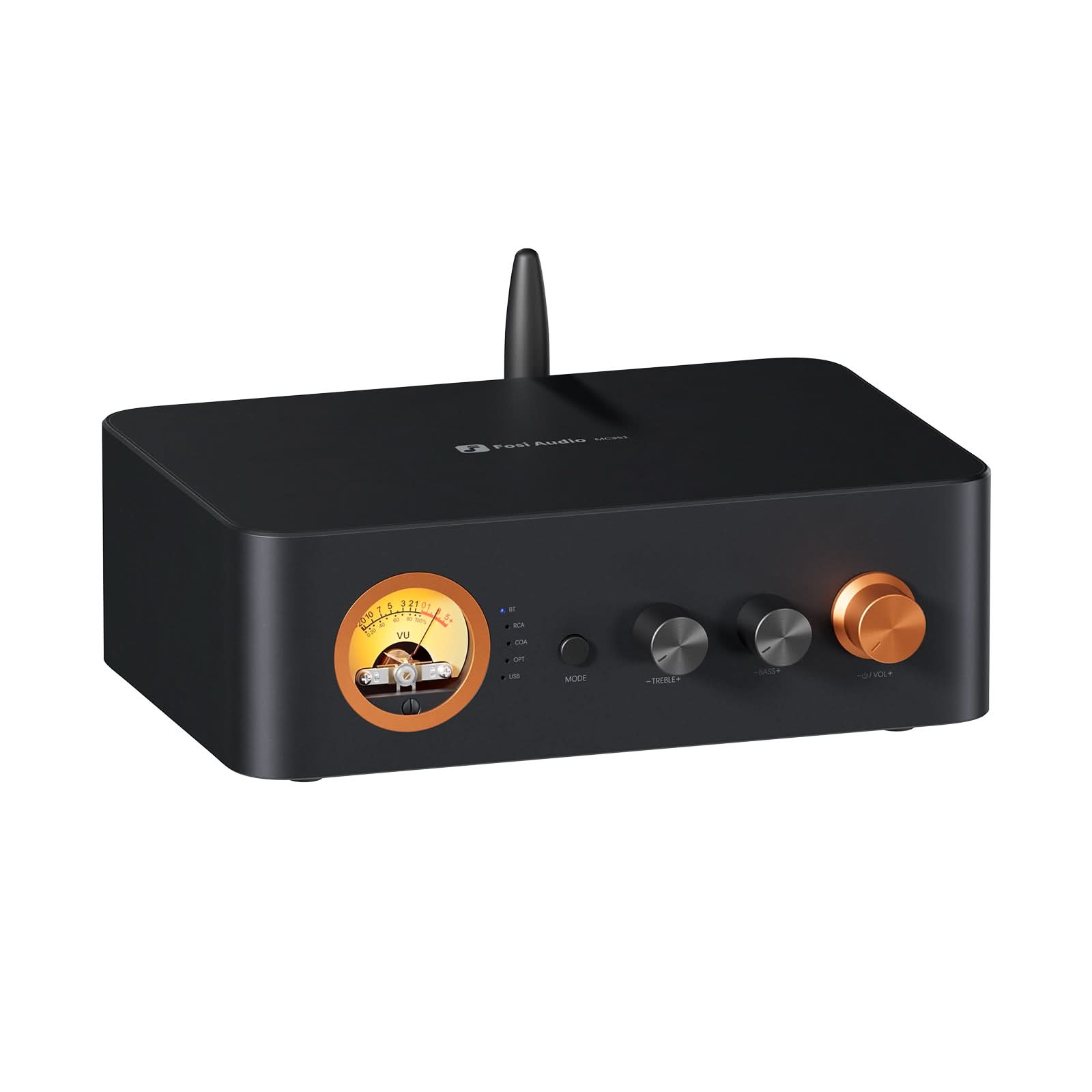 Fosi Audio MC351 2.1 Channel Integrated Amplifier with DAC, VU Meter and Bluetooth - Fosi Audio