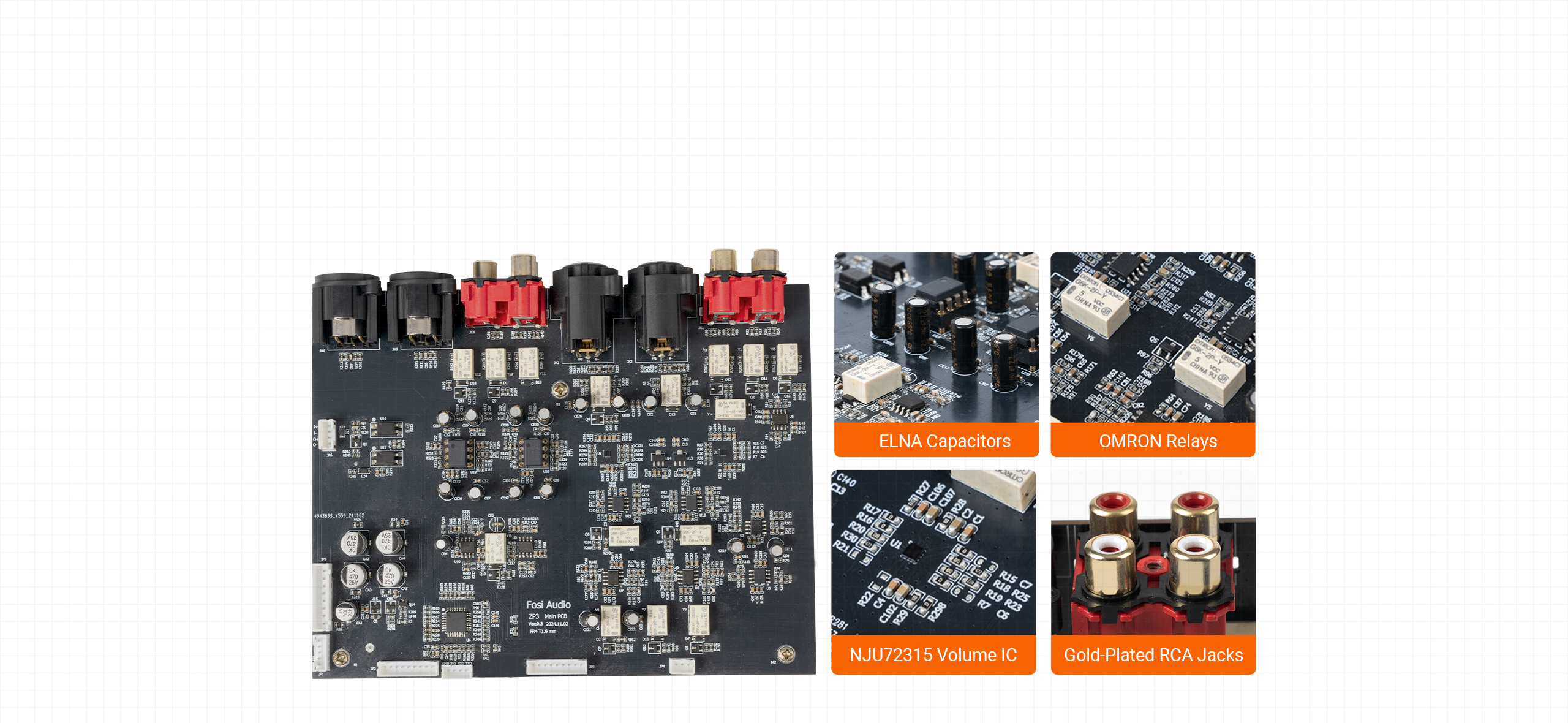 Audiophile-Grade Components Audiophile-Grade Components