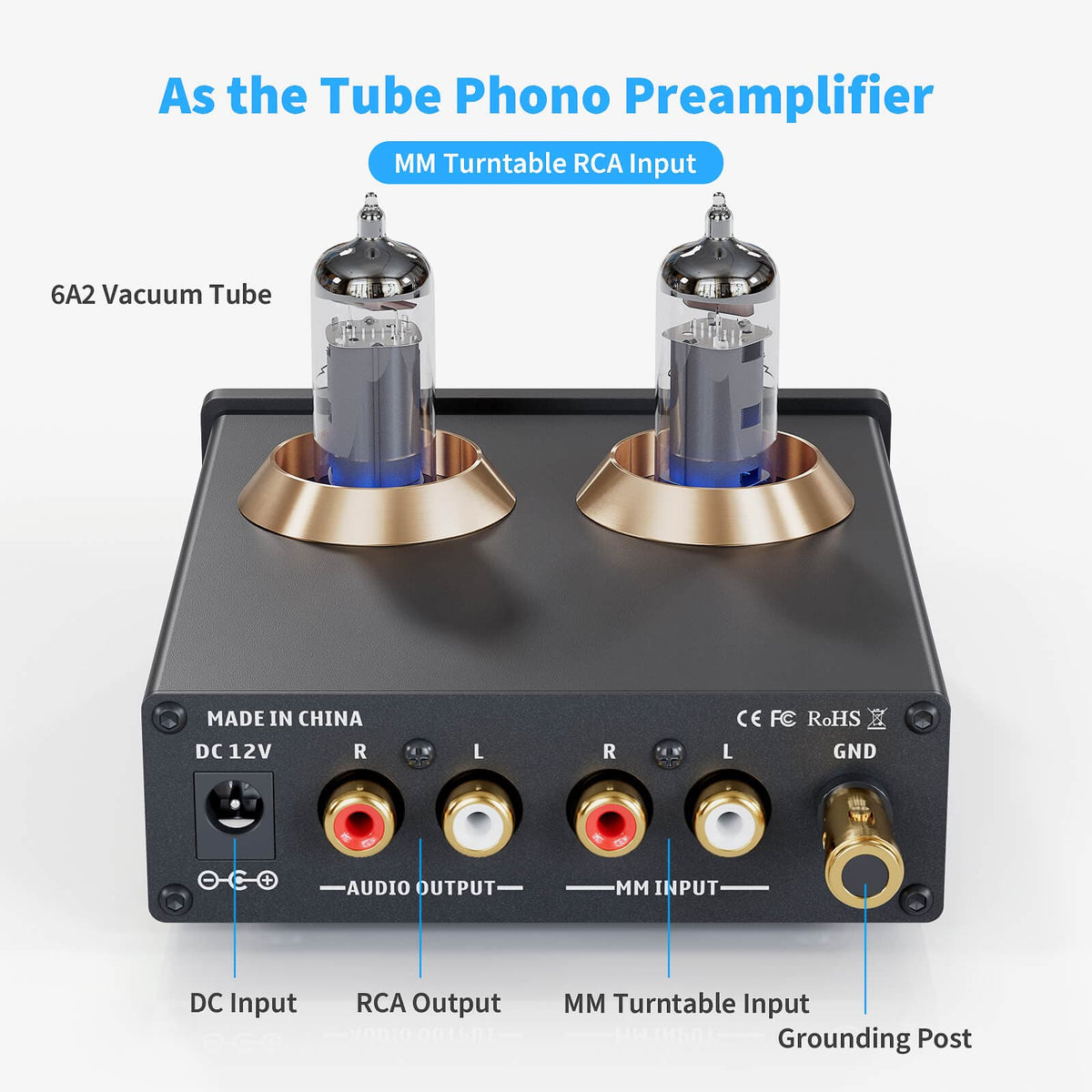Box X2 Phono Preamp - HiFi MM Turntable Preamplifier – Fosi Audio