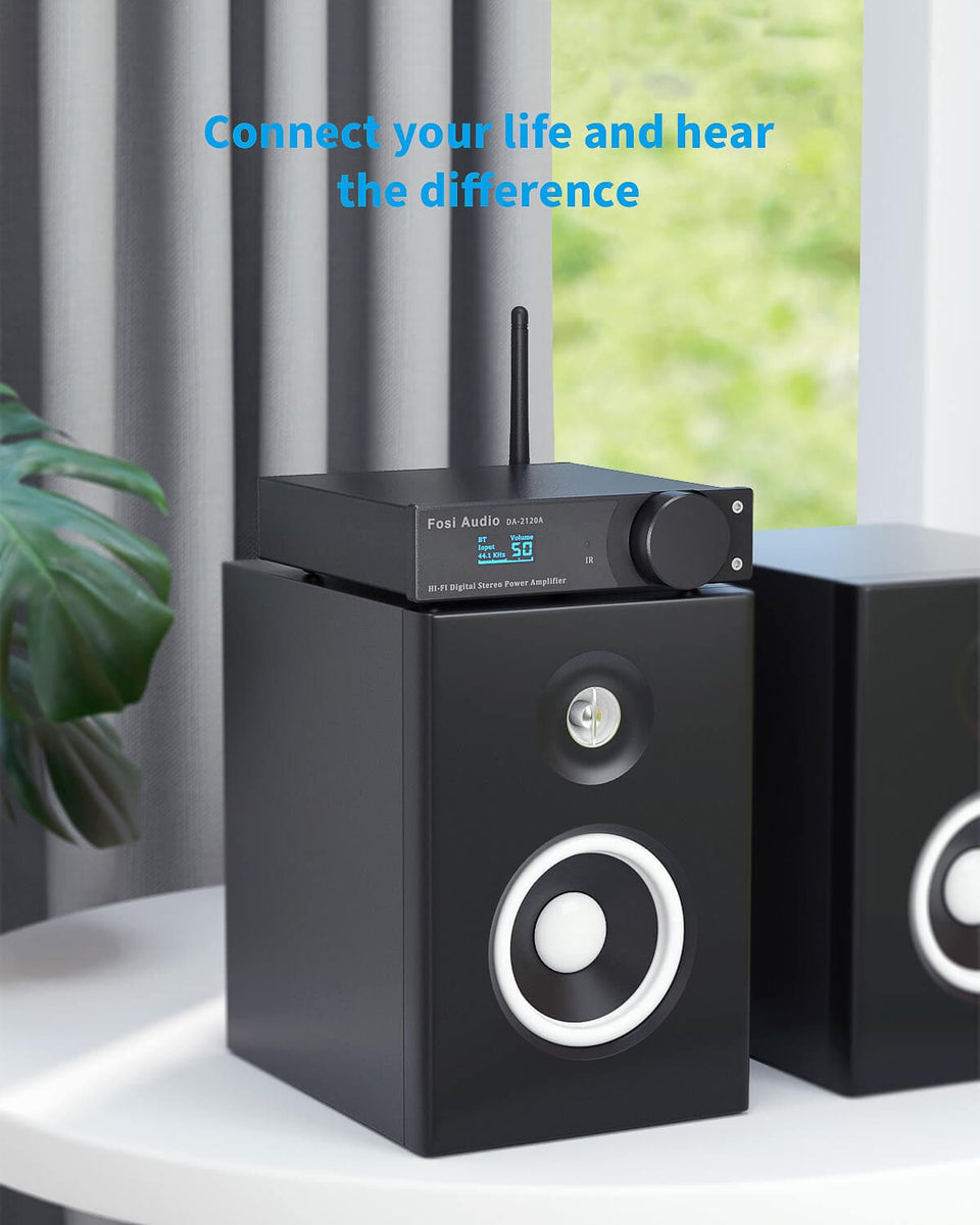 Fosi Audio DA2120A Bluetooth Amplifier Stereo Receiver 2 CH 