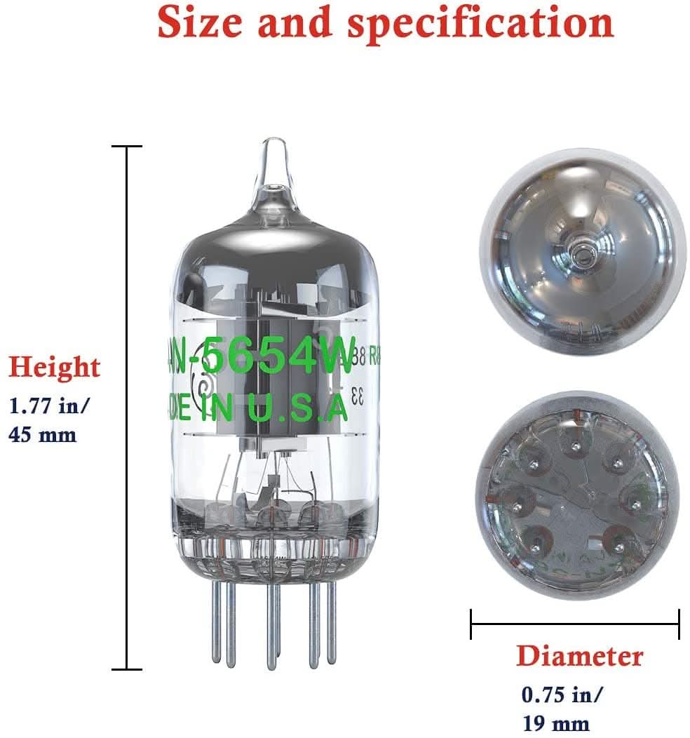 5654W Vacuum Tubes 7-Pin
