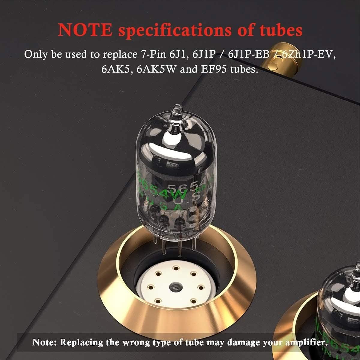 5654W Vacuum Tubes 7-Pin
