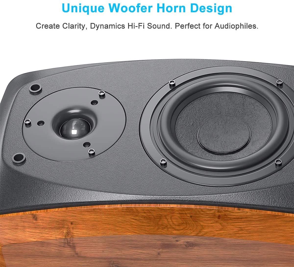 Fosi Audio DK560-N Bookshelf Speakers