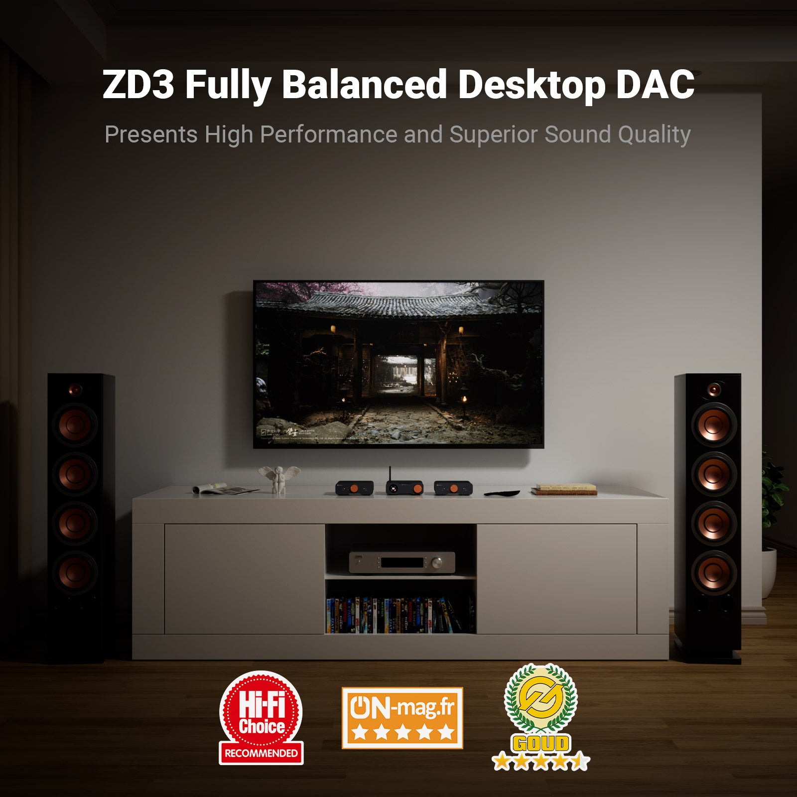 Fosi Audio ZD3 Fully Balanced Desktop DAC