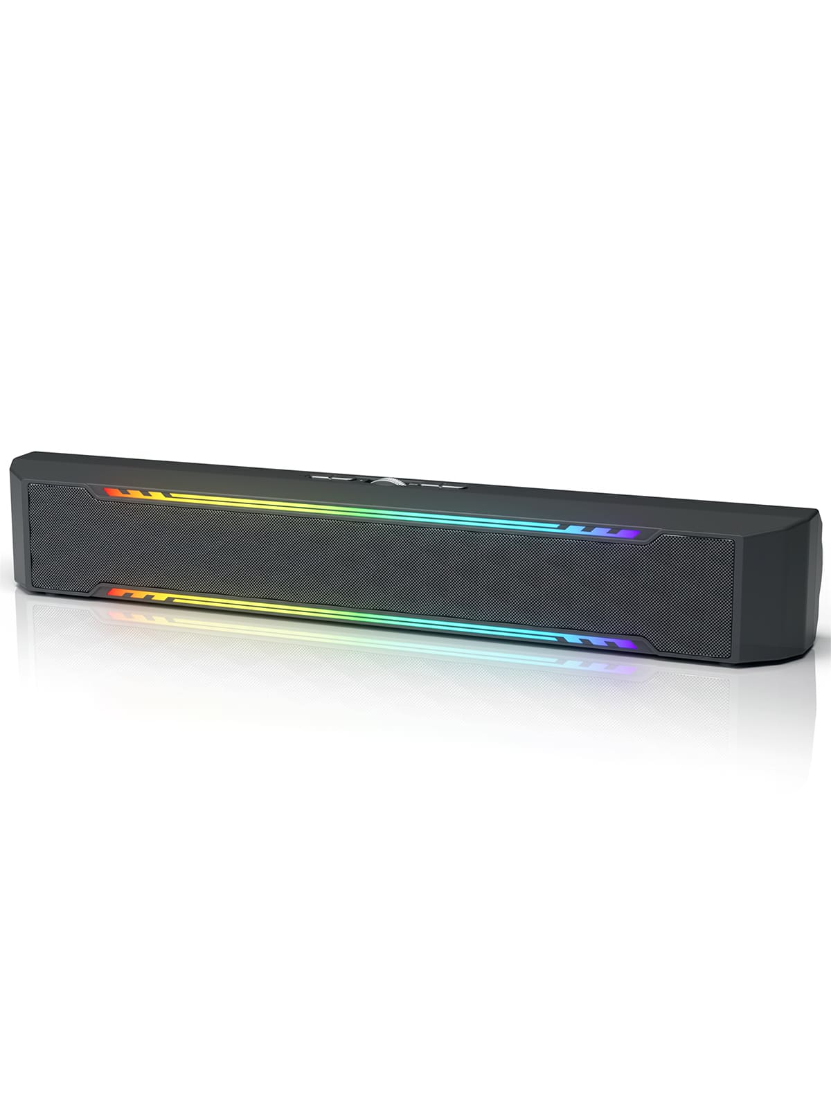 Fosi Audio C4 Computer Speakers for Desktop, PC Gaming Sound Bar Desk Speaker for Monitor, Portable Wireless Bluetooth Soundbar with Dynamic RGB for Laptop - Fosi Audio
