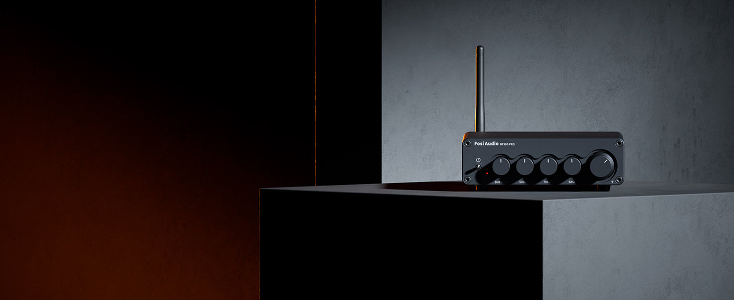 Fosi Audio BT30D PRO 165Wx2 2.1 CH Bluetooth 5.0 Power Amp