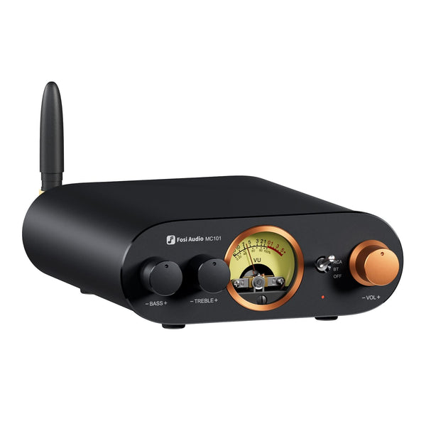 アンプ fosi audio MC101 Fosi Audio MC101 Bluetooth Stereo Amplifier with VU Meter