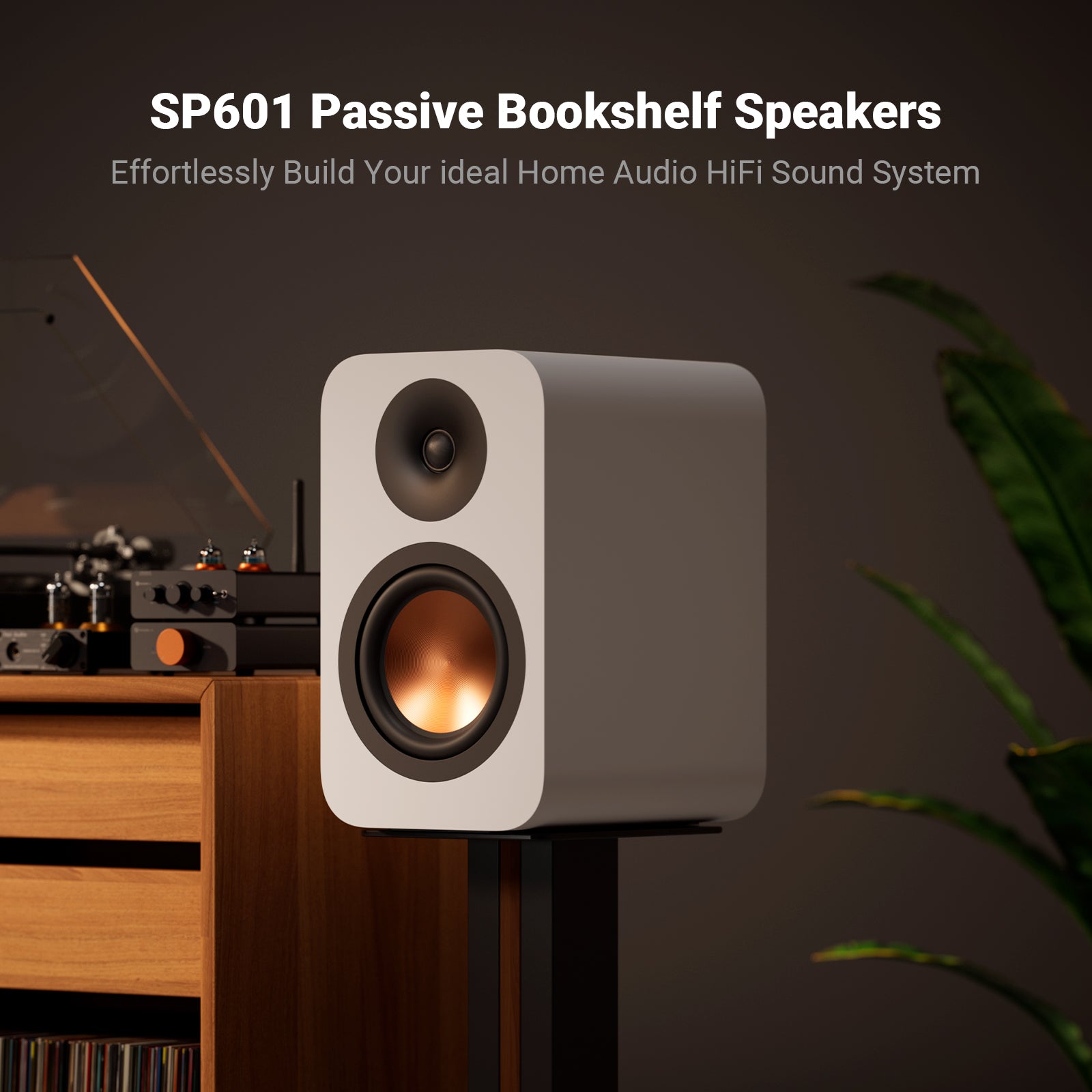 Fosi Audio SP601 Orange Version Passive Bookshelf Speakers - Fosi Audio
