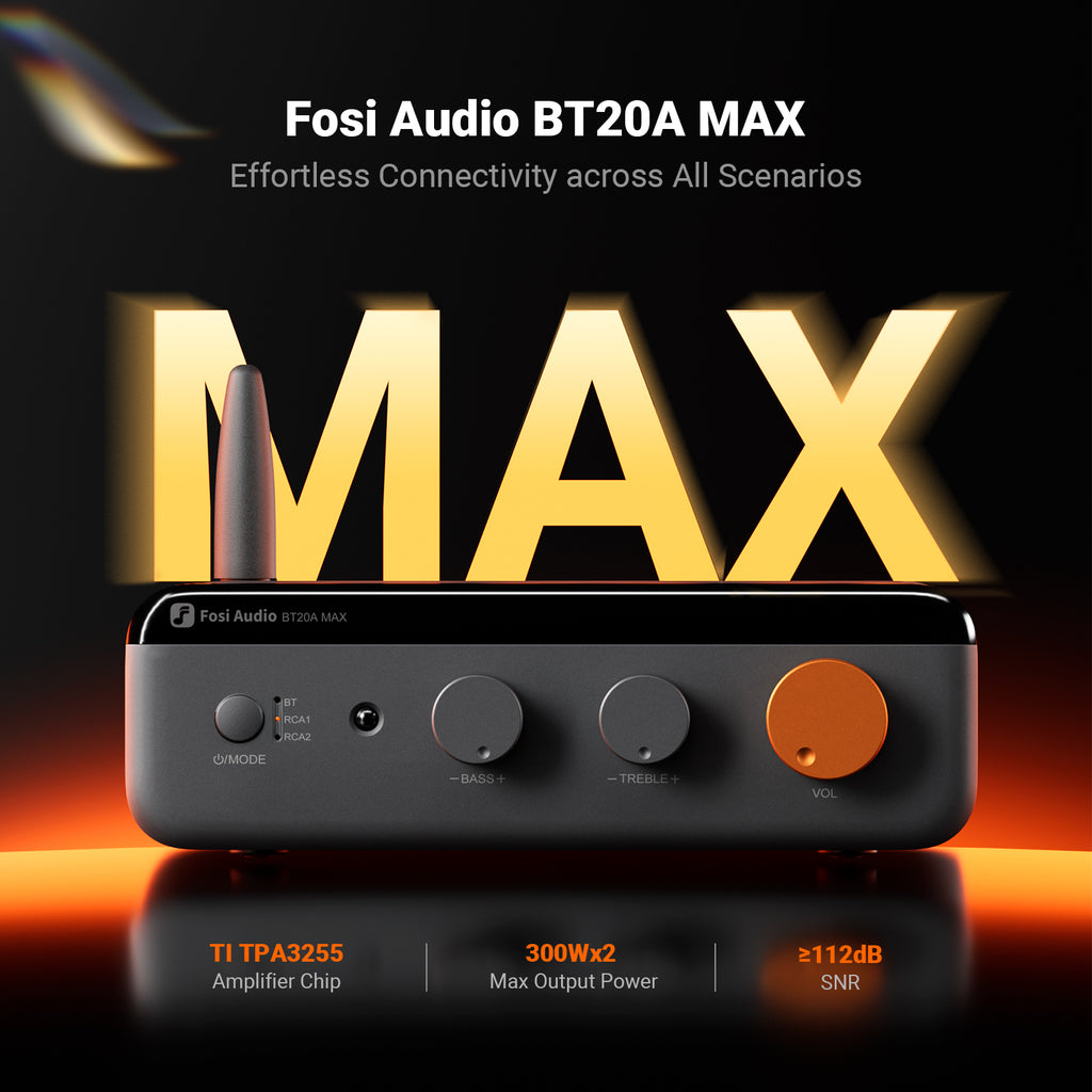 Fosi Audio BT20A MAX Bluetooth Stereo Power Amp - Fosi Audio