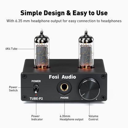 Fosi Audio P2 Headphone Amplifier