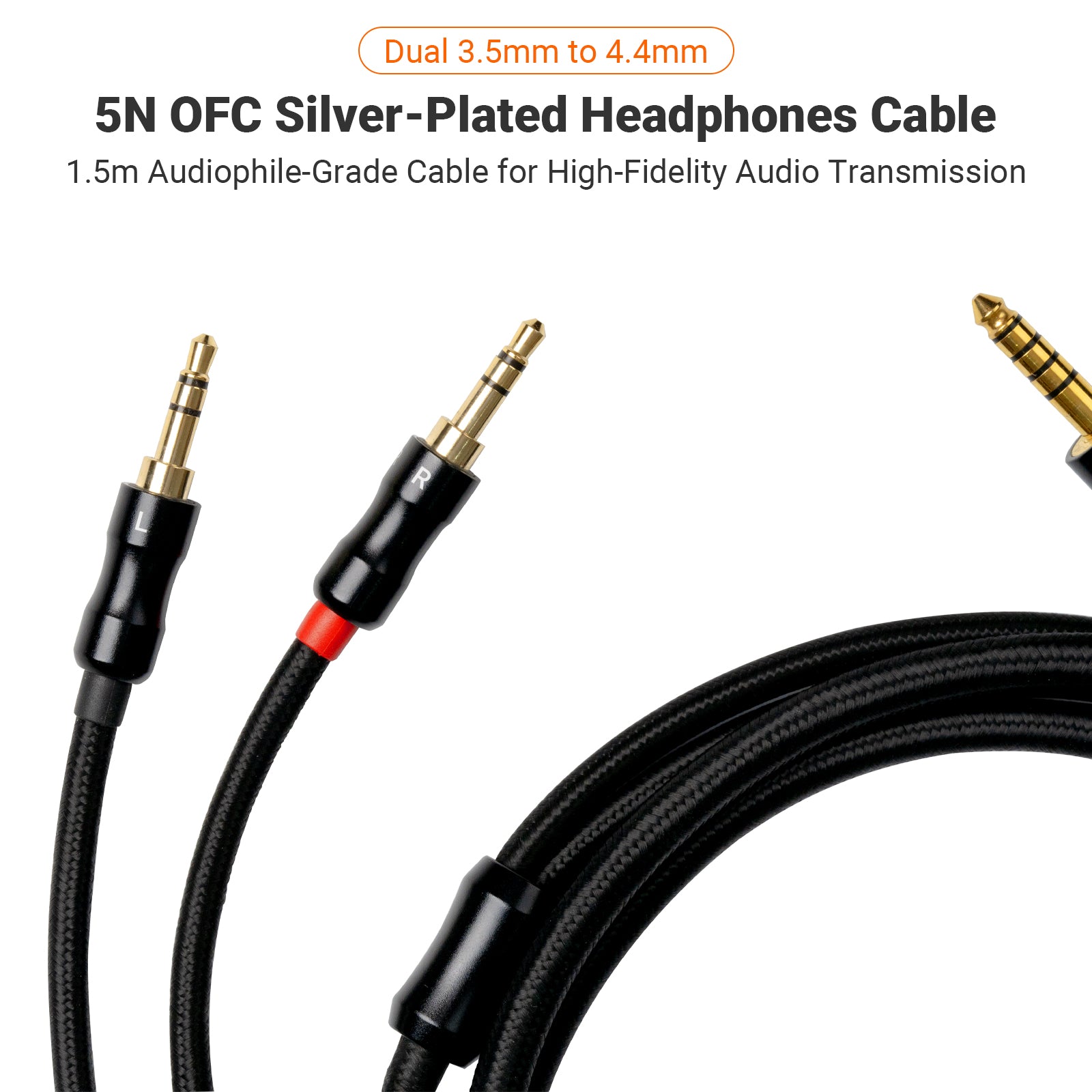 4.4mm Standard Cable for i5 Planar Magnetic Headphones