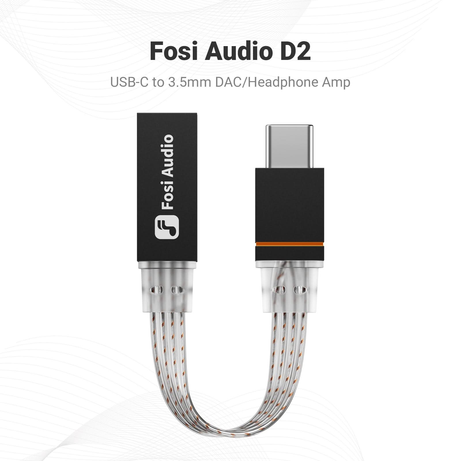 Fosi Audio D2 3.5mm to Type - C adapter Headphone Amp - Fosi Audio