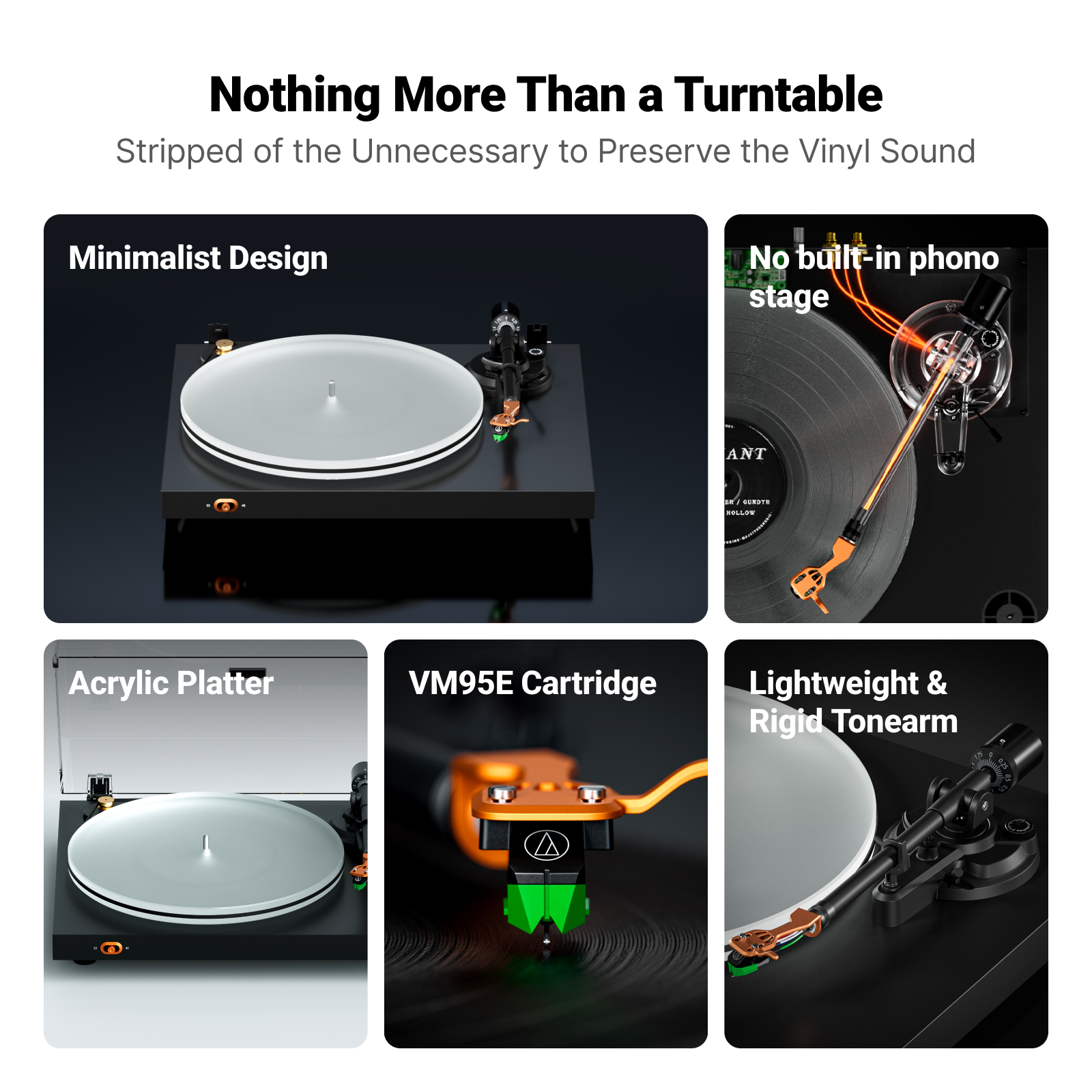 Fosi Audio Luna3 Turntable