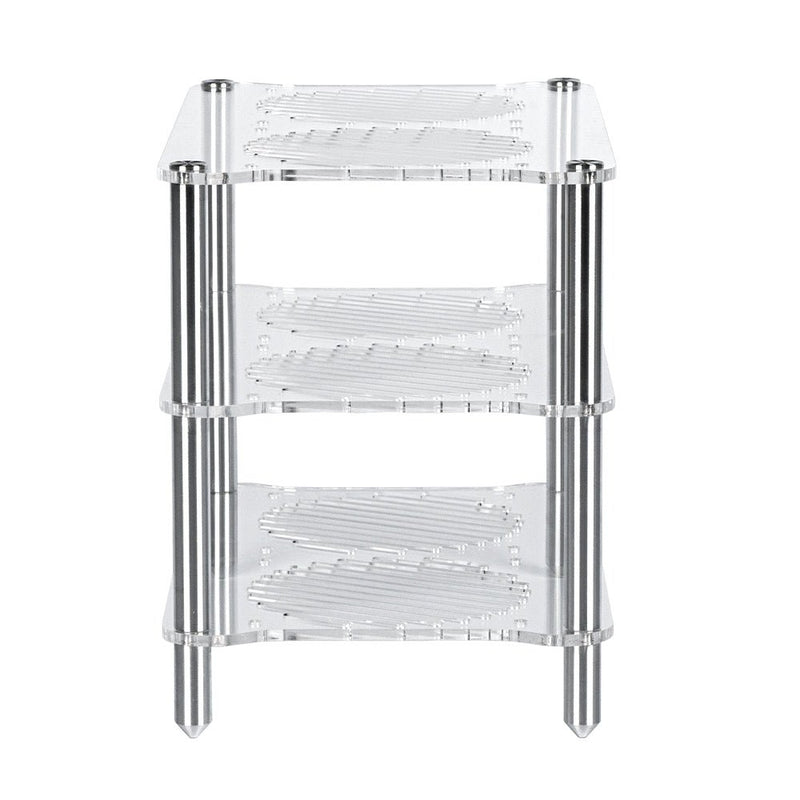 Fosi Audio Audio Component Rack Acrylic 3 - Layer Rack Aluminium Holders for HiFi Audio Equipment Amplifier - Fosi Audio