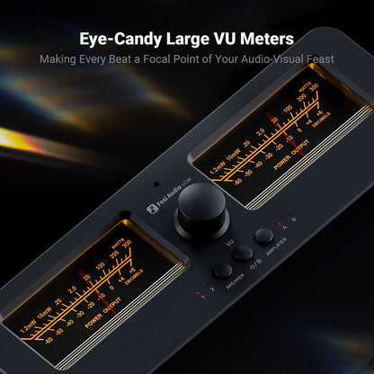 Fosi Audio LC30 VU Meter Amplifier Speaker Selector
