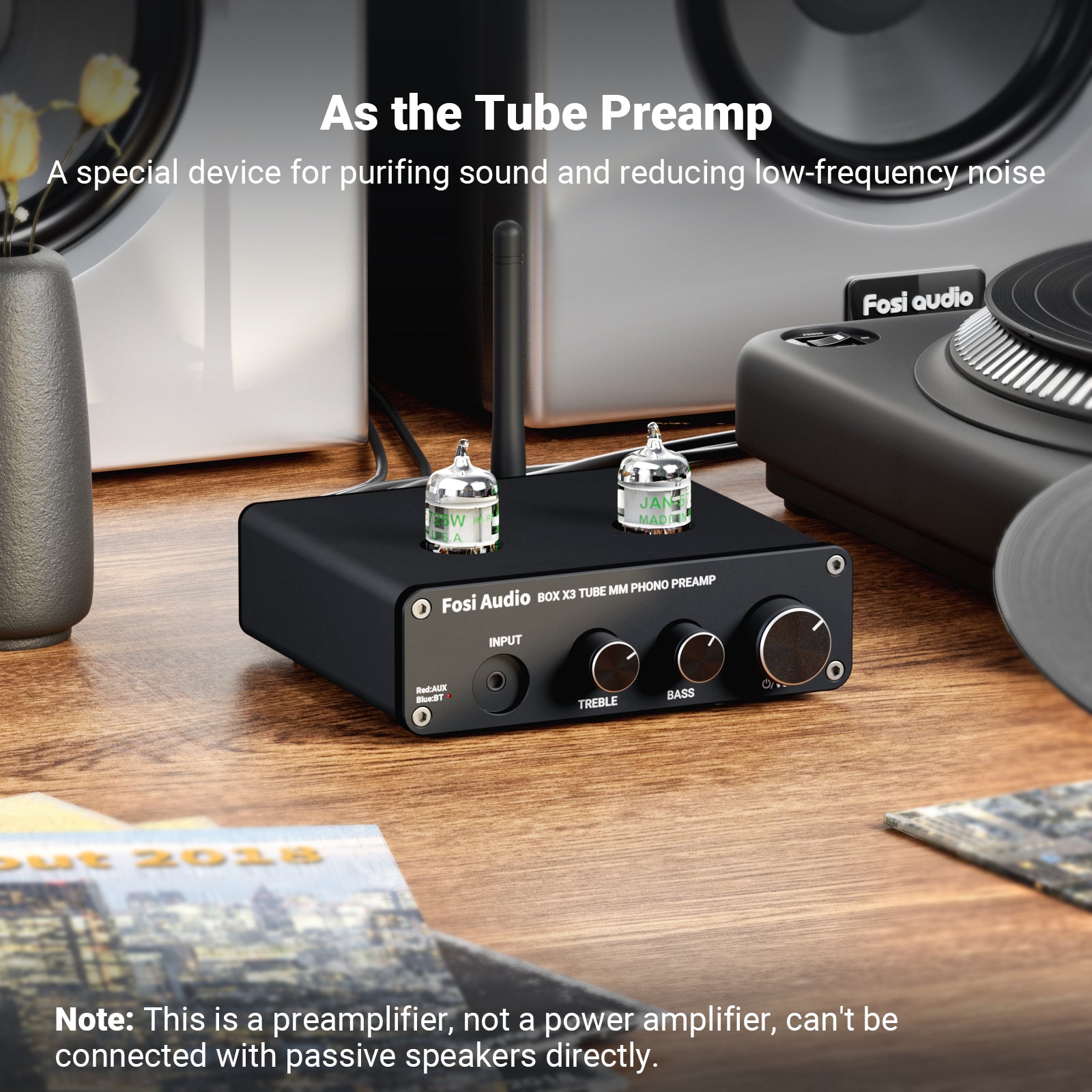 Amazon.com: Fosi Audio Box X3 Bluetooth 5.0 Phono Preamp