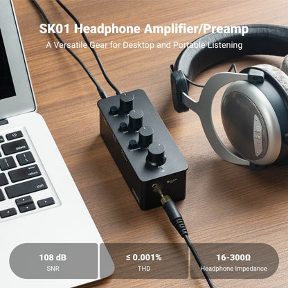 Fosi Audio SK01 Headphone Amplifier Preamp