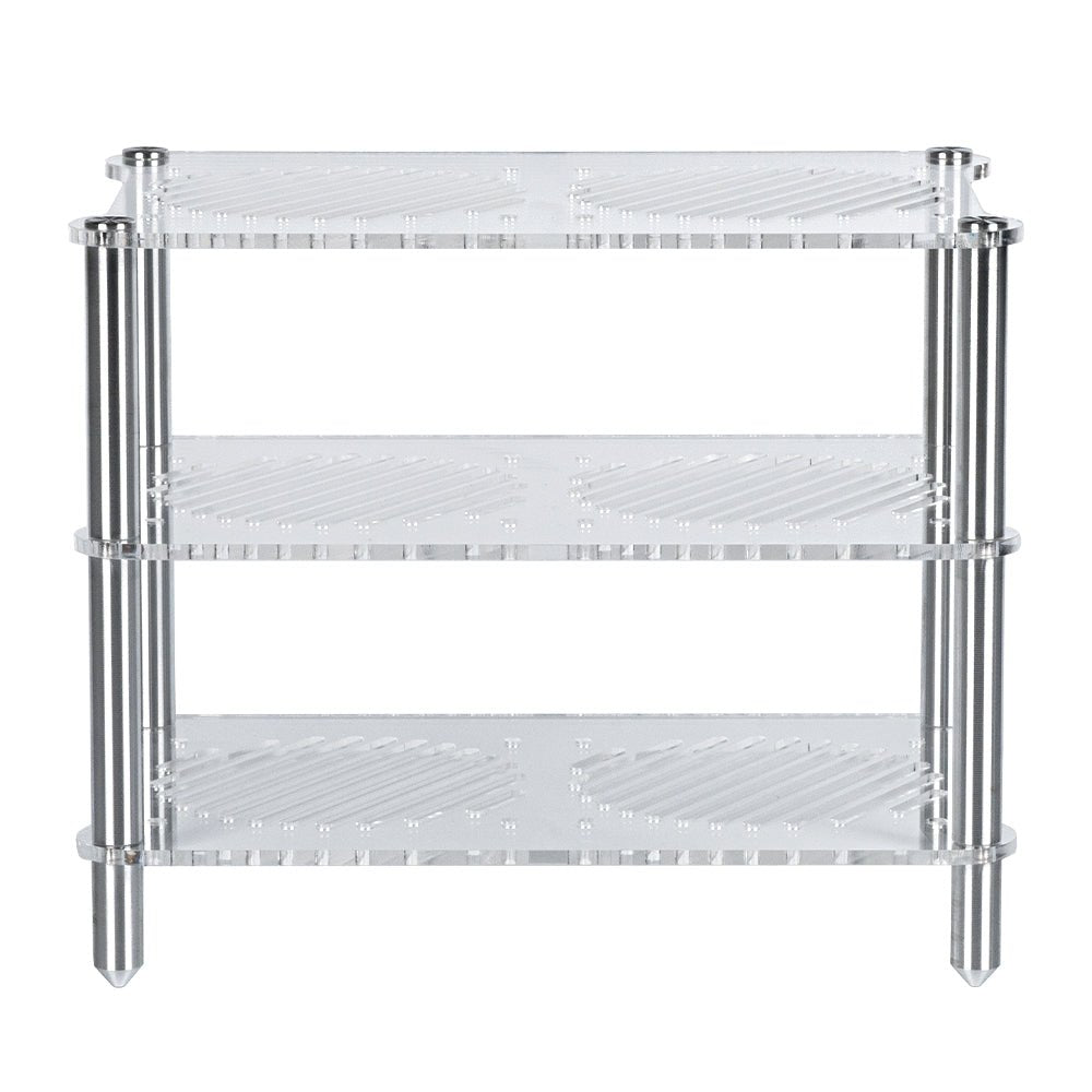 Fosi Audio Audio Component Rack Acrylic 3 - Layer Rack Aluminium Holders for HiFi Audio Equipment Amplifier - Fosi Audio