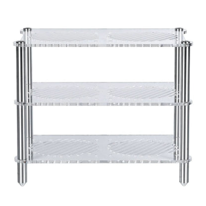 Fosi Audio Audio Component Rack Acrylic 3 - Layer Rack Aluminium Holders for HiFi Audio Equipment Amplifier - Fosi Audio