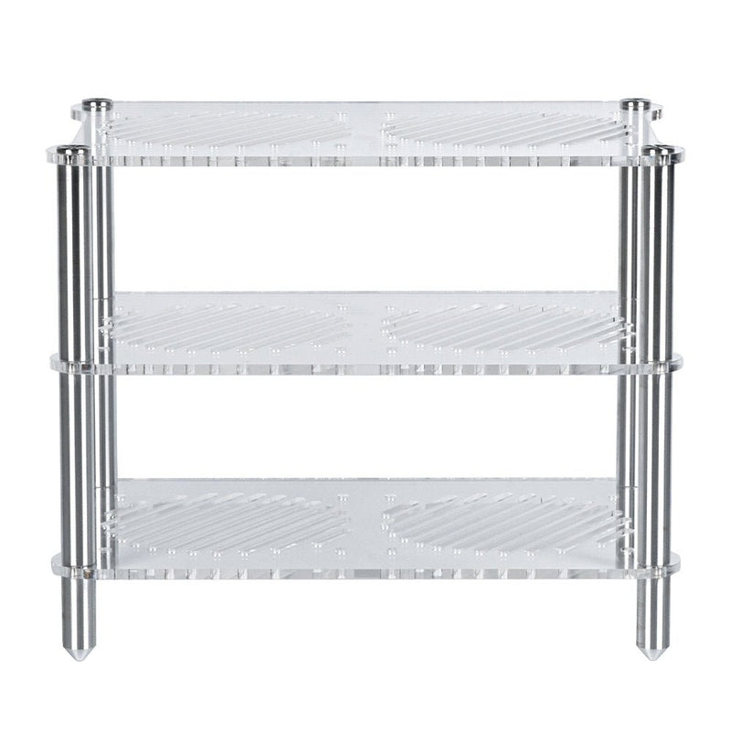 Fosi Audio Audio Component Rack Acrylic 3 - Layer Rack Aluminium Holders for HiFi Audio Equipment Amplifier - Fosi Audio