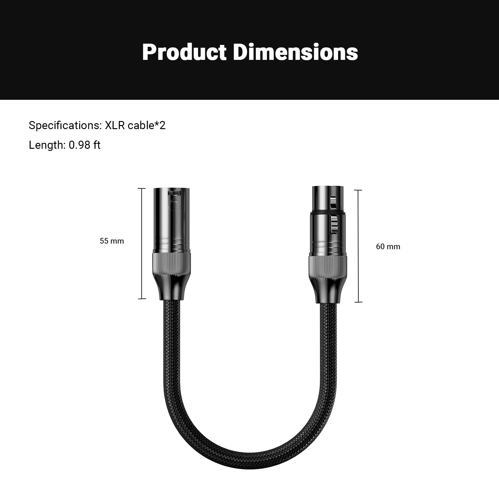 Fosi Audio XLR Cable