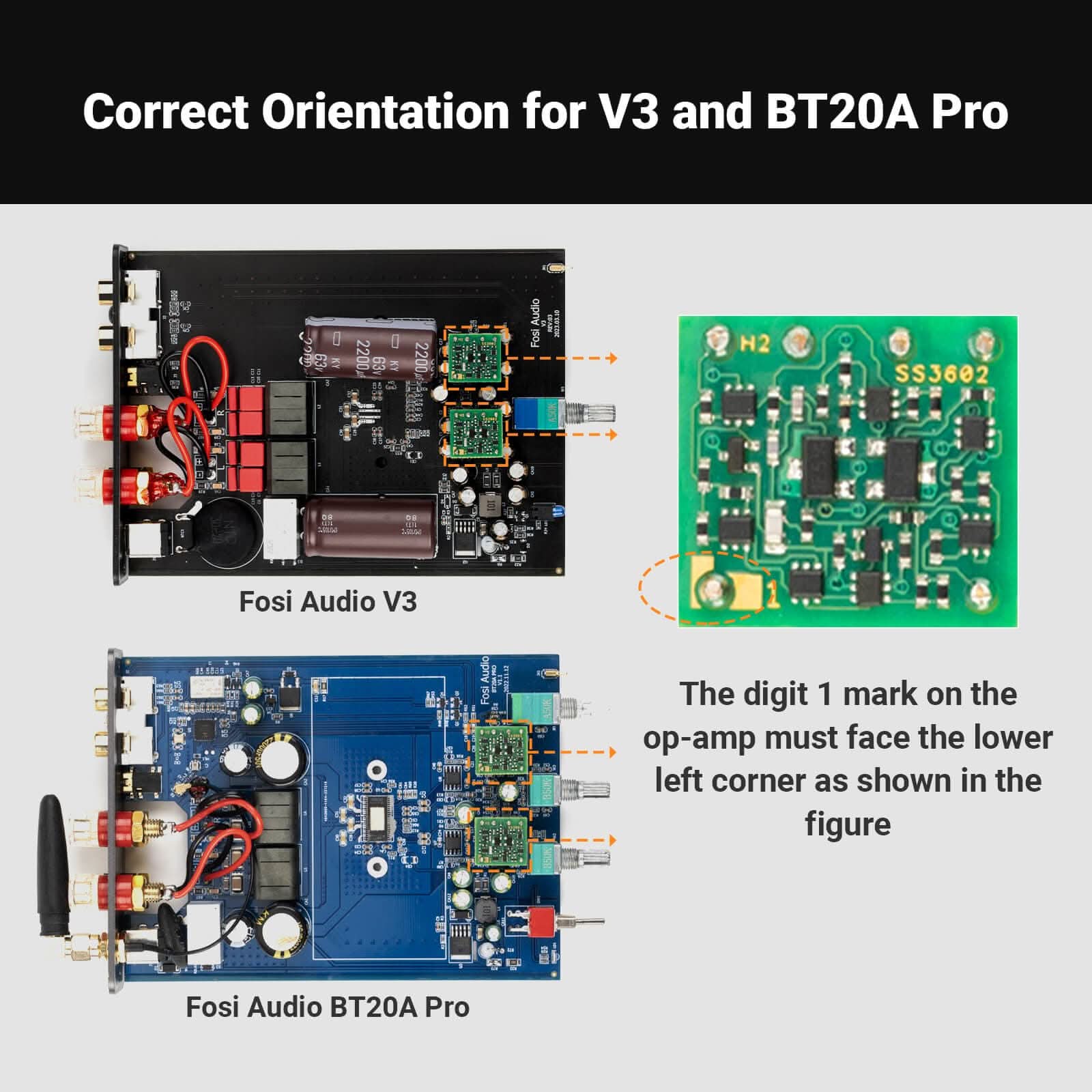 Burson V7 Op-Amp Upgrade Chip | Replacement For Fosi Audio V3, ZD3, BT20A PRO & More (1 Pair)